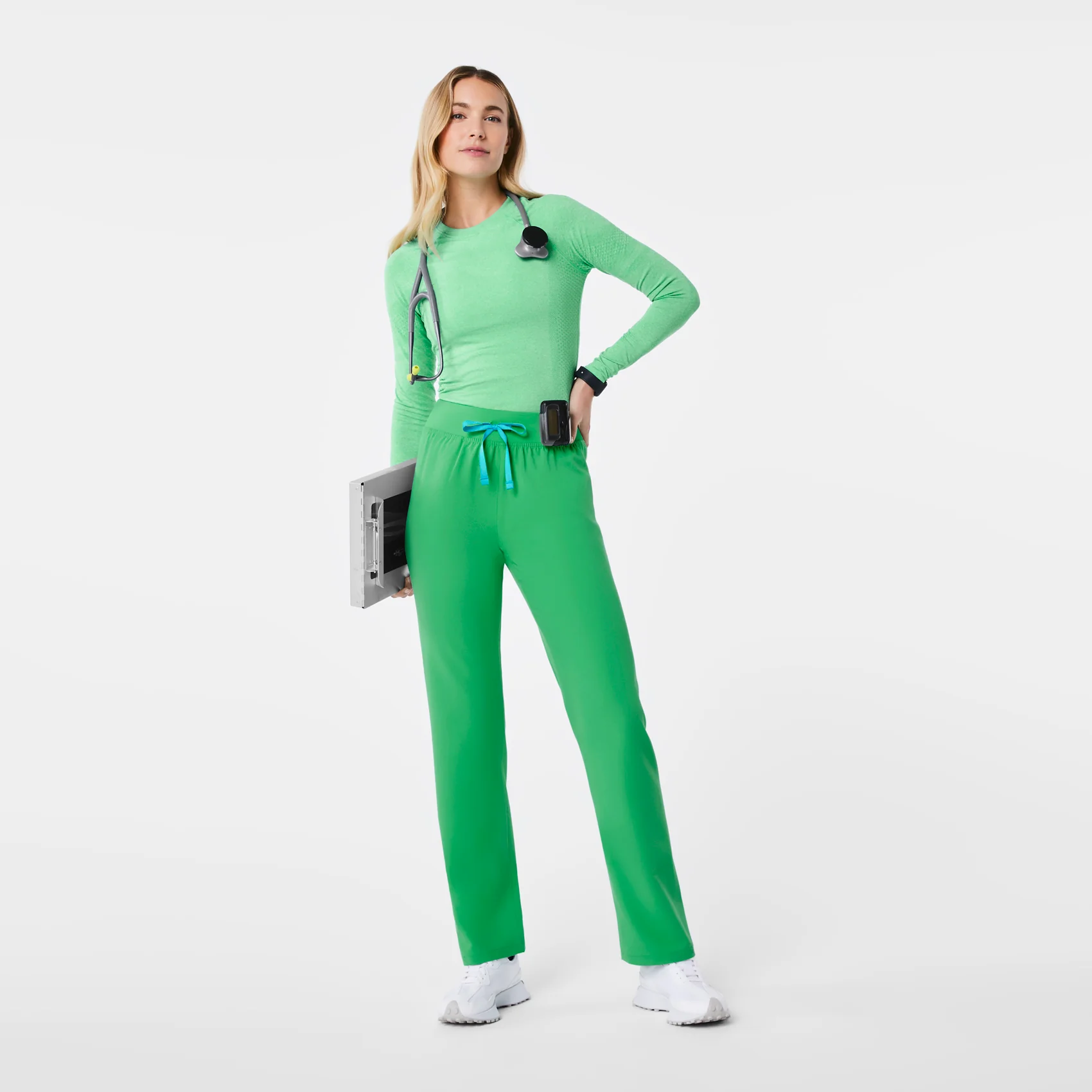 women's Emerald High Waisted Livingston - Tall Basic Scrub Pant™ - Image 2