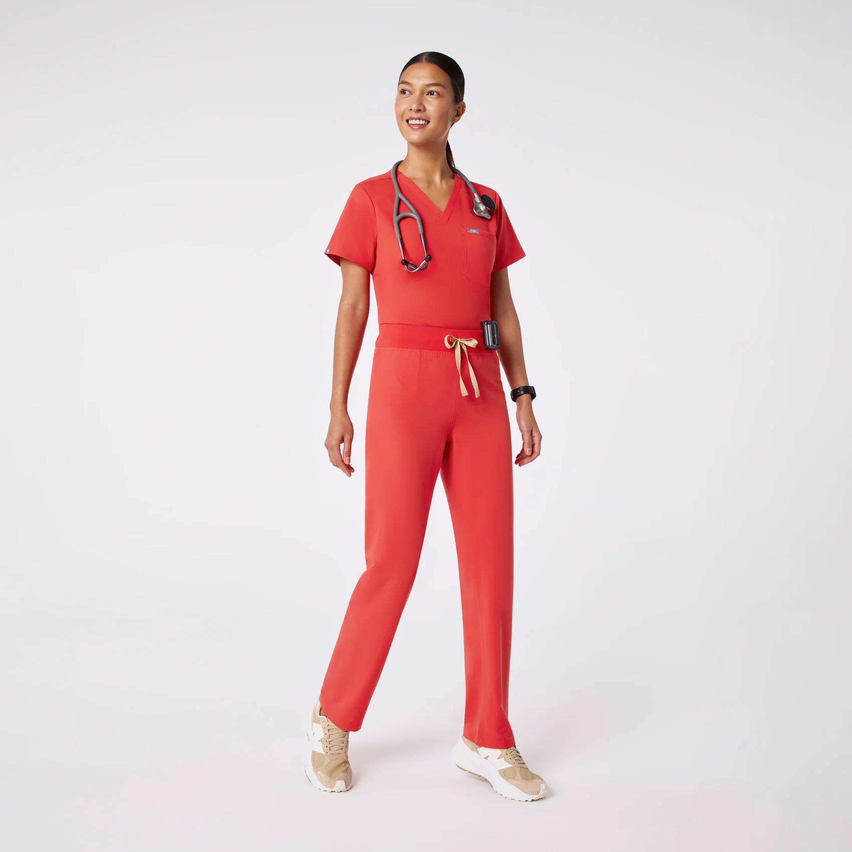 women's Hibiscus High Waisted Livingston - Tall Basic Scrub Pant™ - Image 2