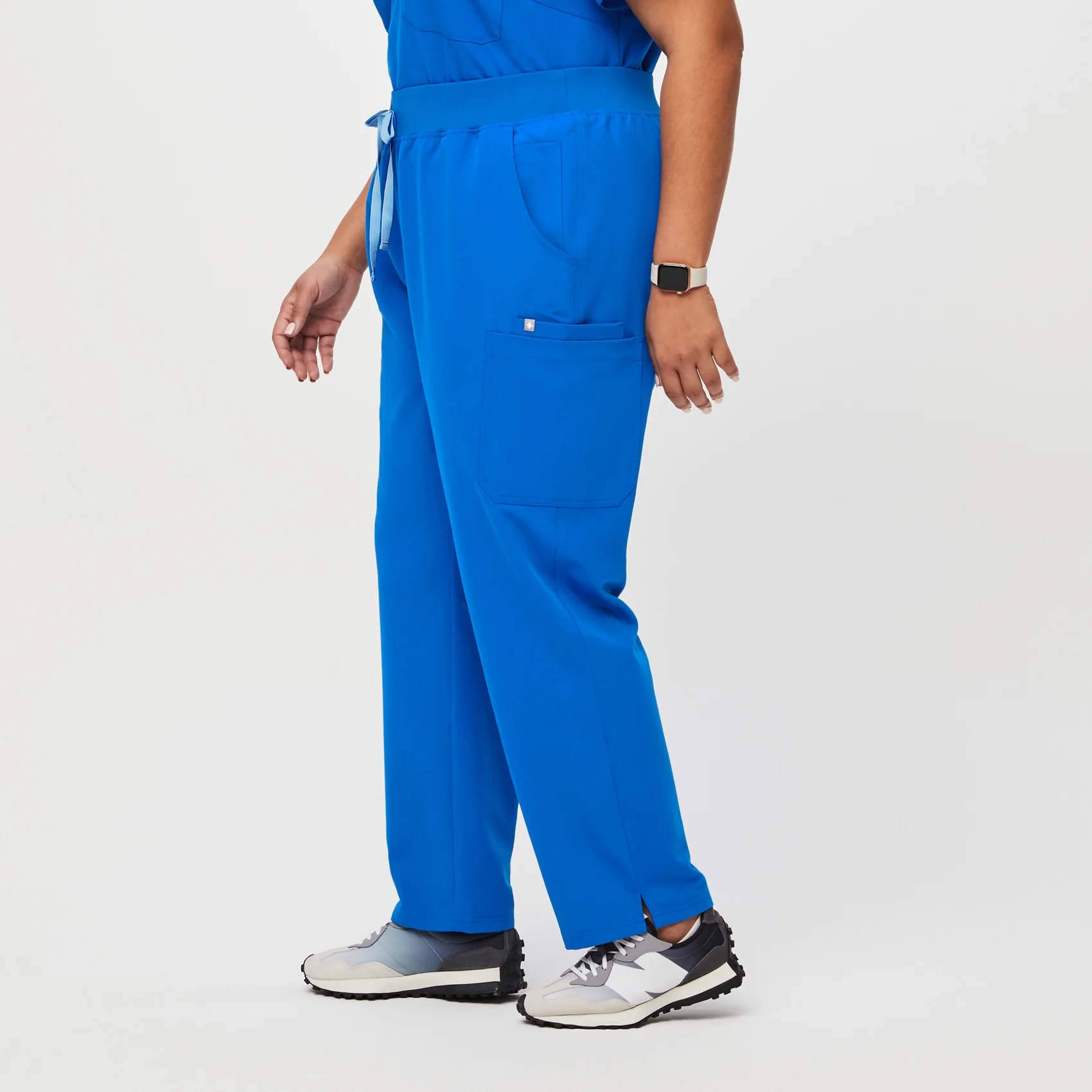 women's Royal Blue High Waisted Yola™ - Petite Skinny Scrub Pants (3XL - 6XL) - Image 3