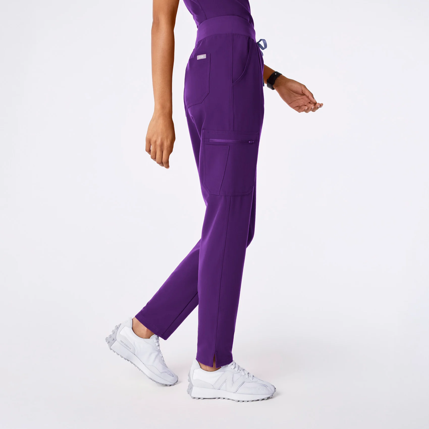 women's Digital Grape High Waisted Yola - Skinny Scrub Pant™ - Image 3