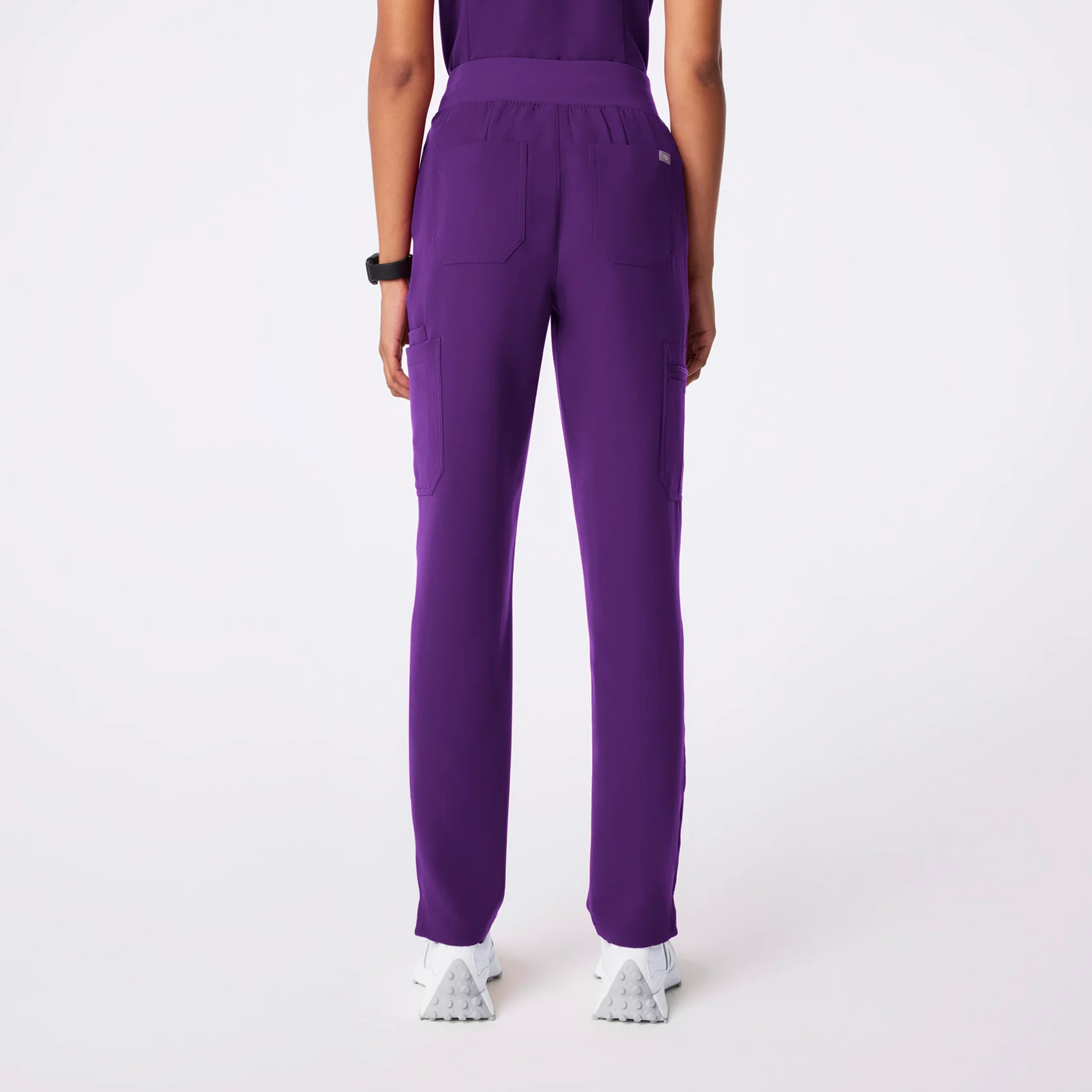 women's Digital Grape High Waisted Yola - Skinny Scrub Pant™ - Image 4