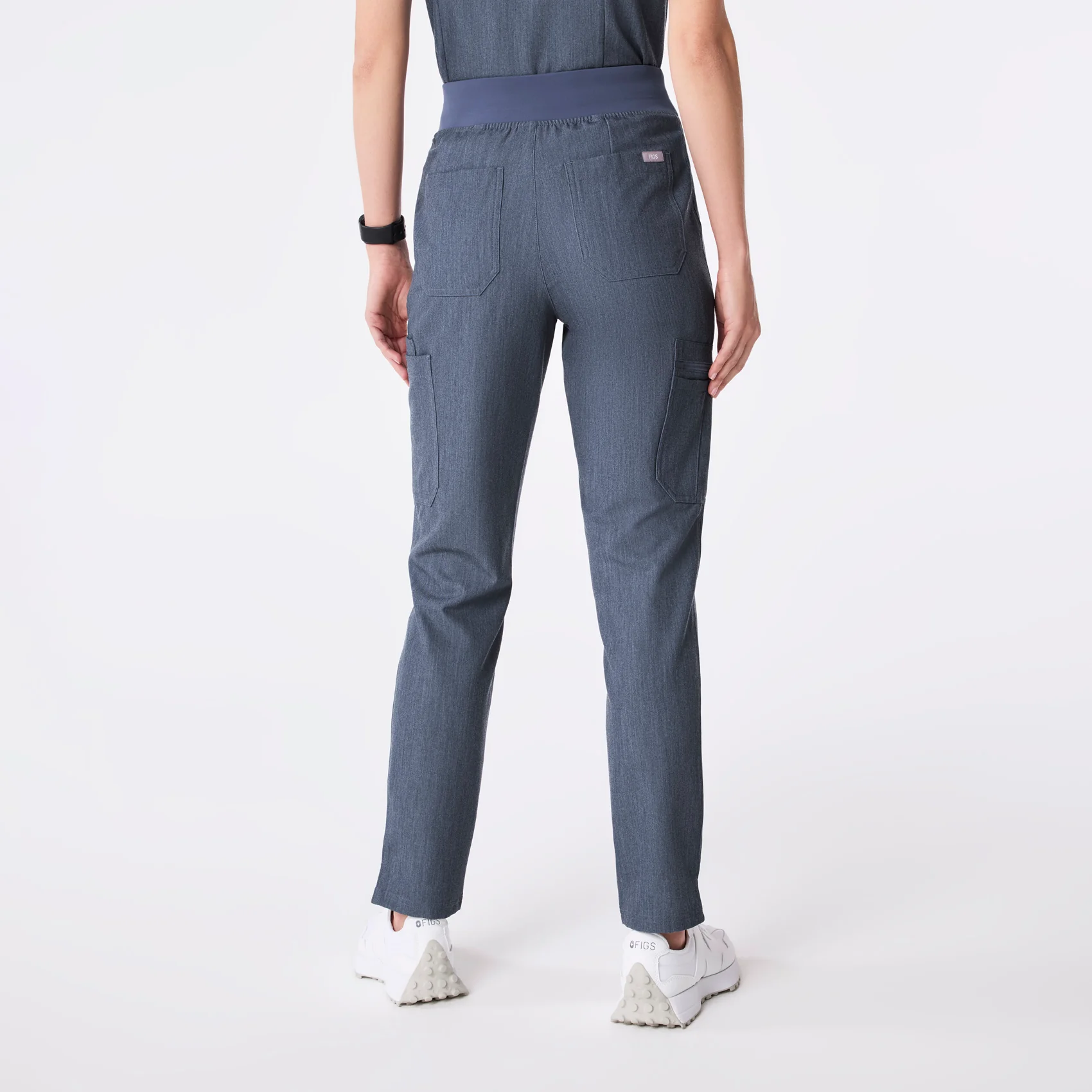 women's Heather Denim High Waisted Yola - Skinny Scrub Pant™ - Image 4