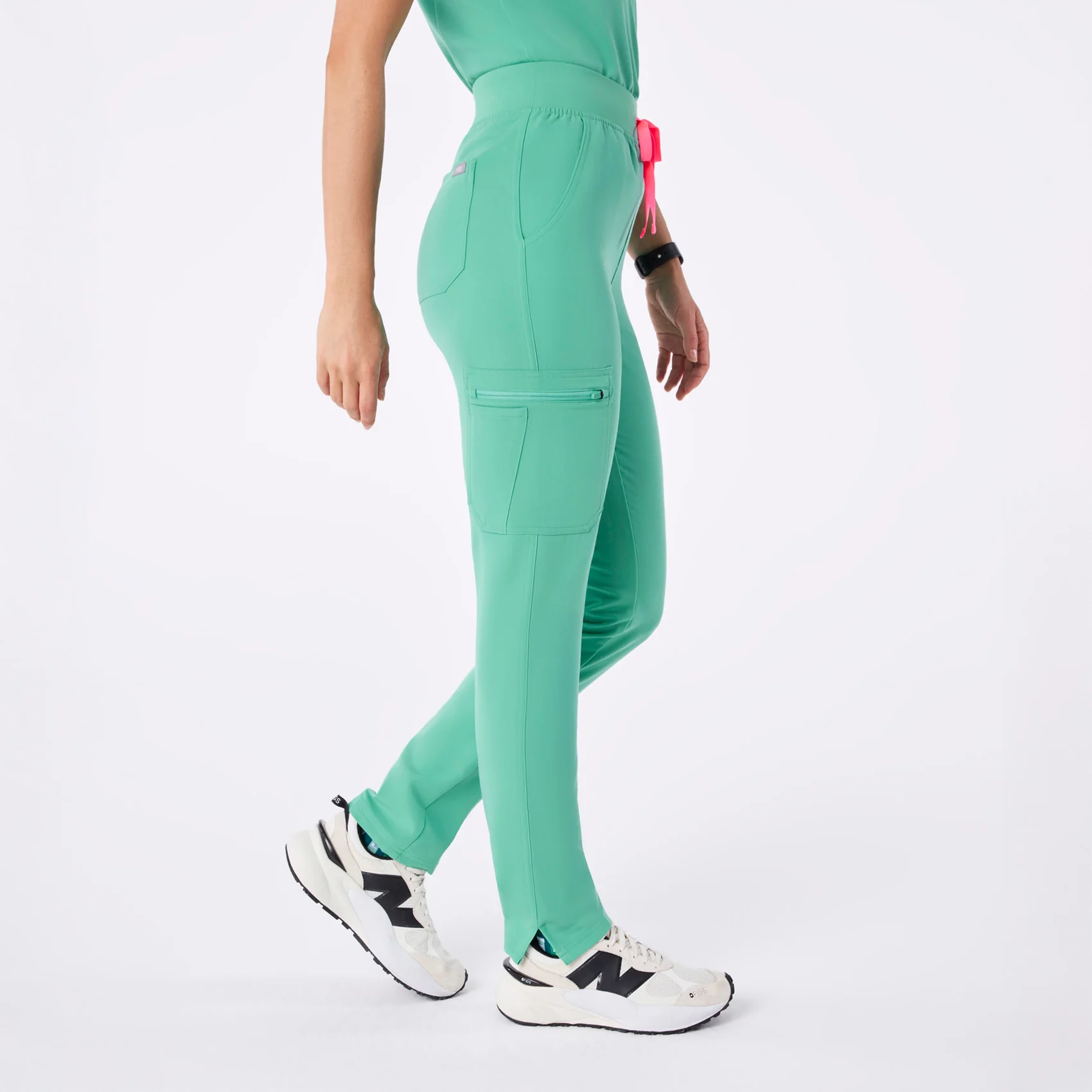 women's Surgical Green High Waisted Yola - Skinny Scrub Pant™ - Image 3