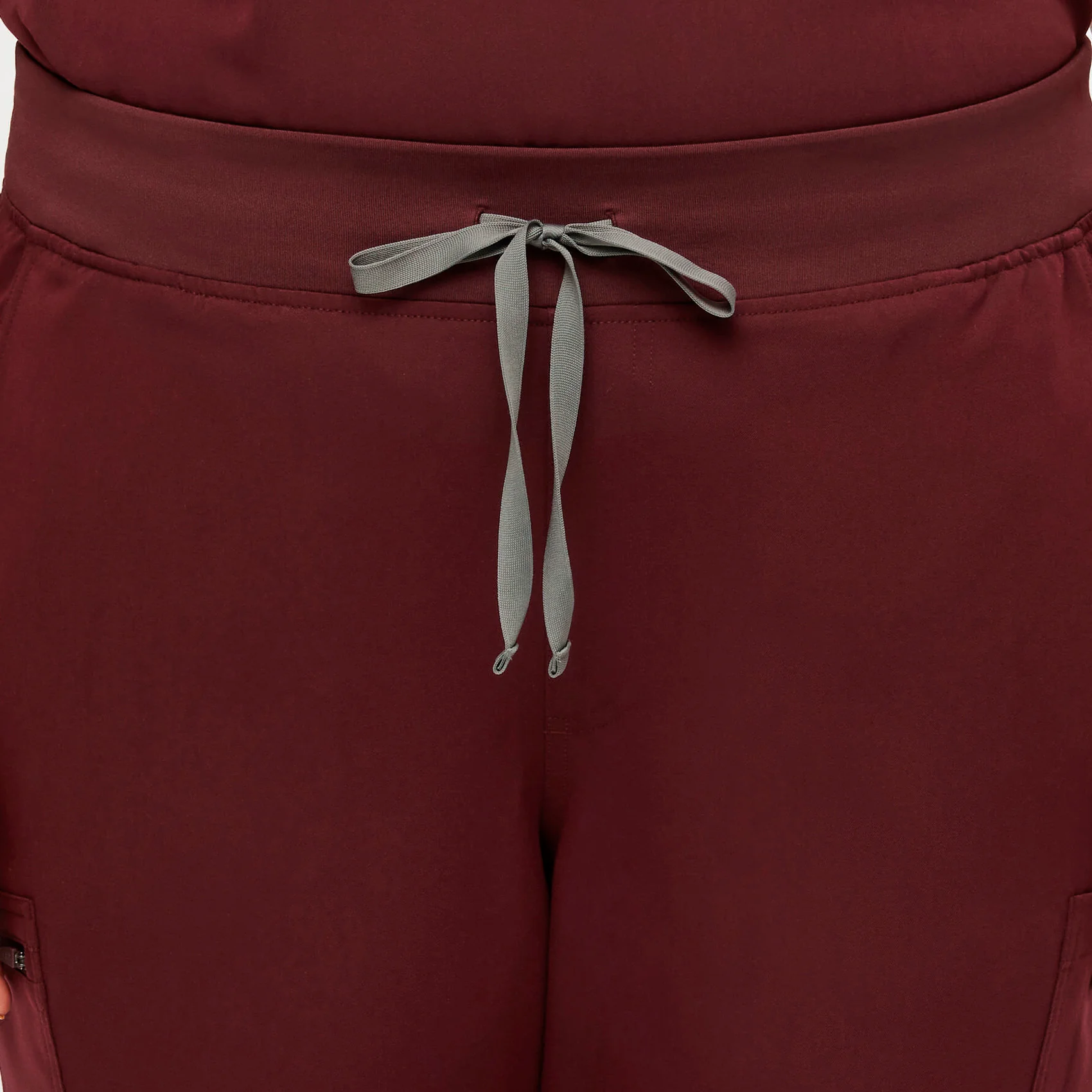 women's Burgundy High Waisted Yola™ - Tall Skinny Scrub Pants (3XL - 6XL) - Image 5