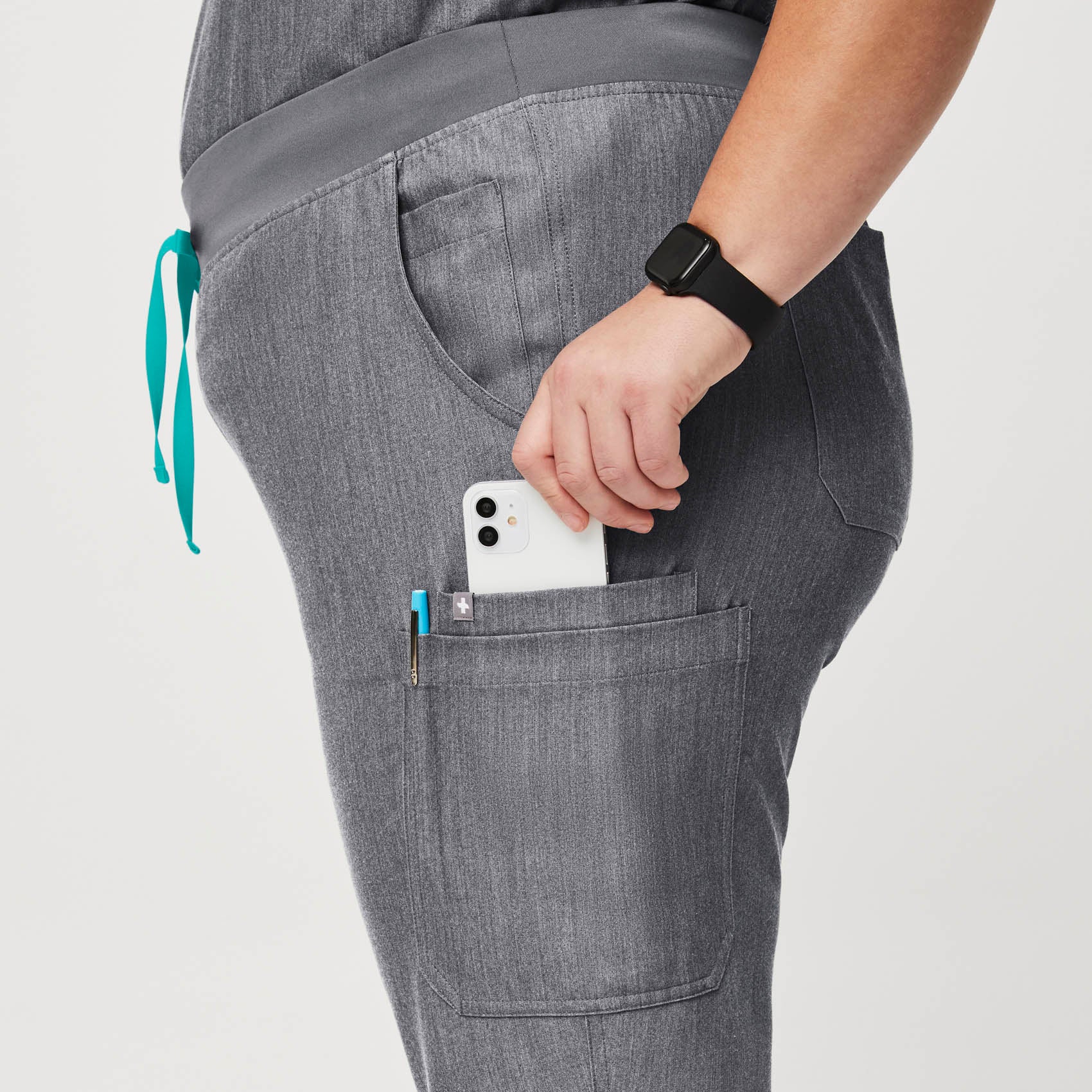 women's Graphite High Waisted Yola™ - Tall Skinny Scrub Pants (3XL - 6XL) - Image 5