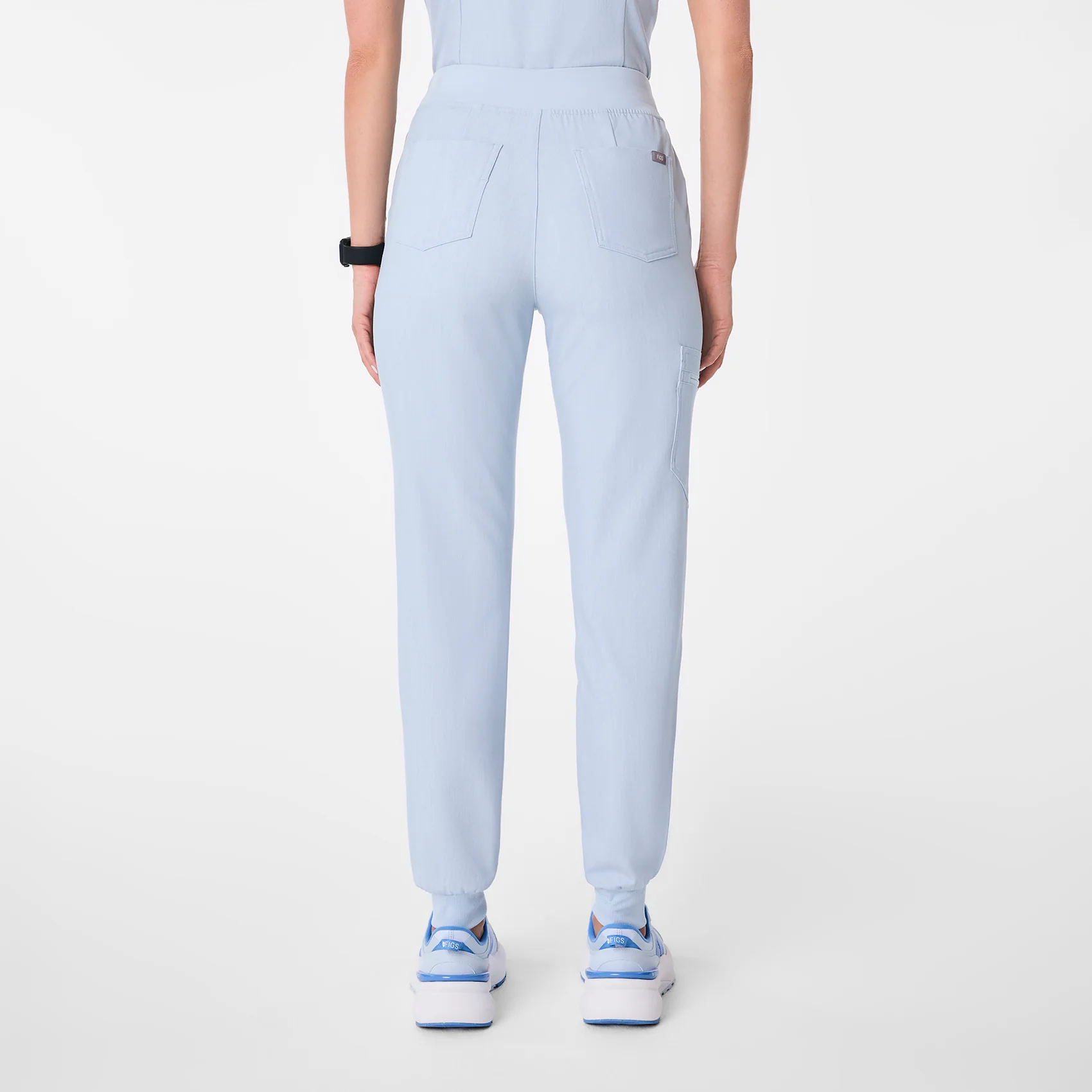 women's Chambray High Waisted Zamora - Jogger Scrub Pant™ - Image 4