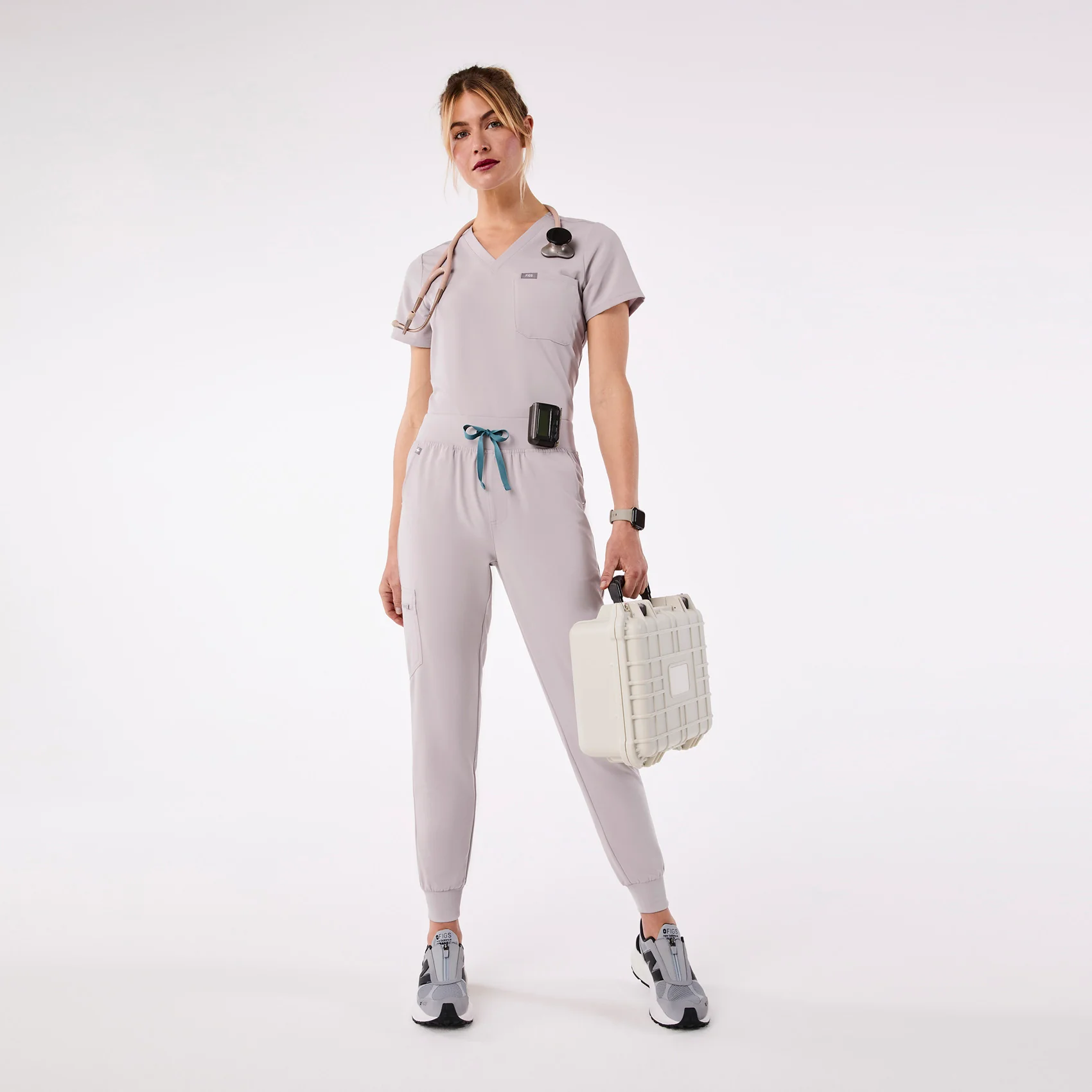 women's Slate High Waisted Zamora - Jogger Scrub Pant⢠- Image 2