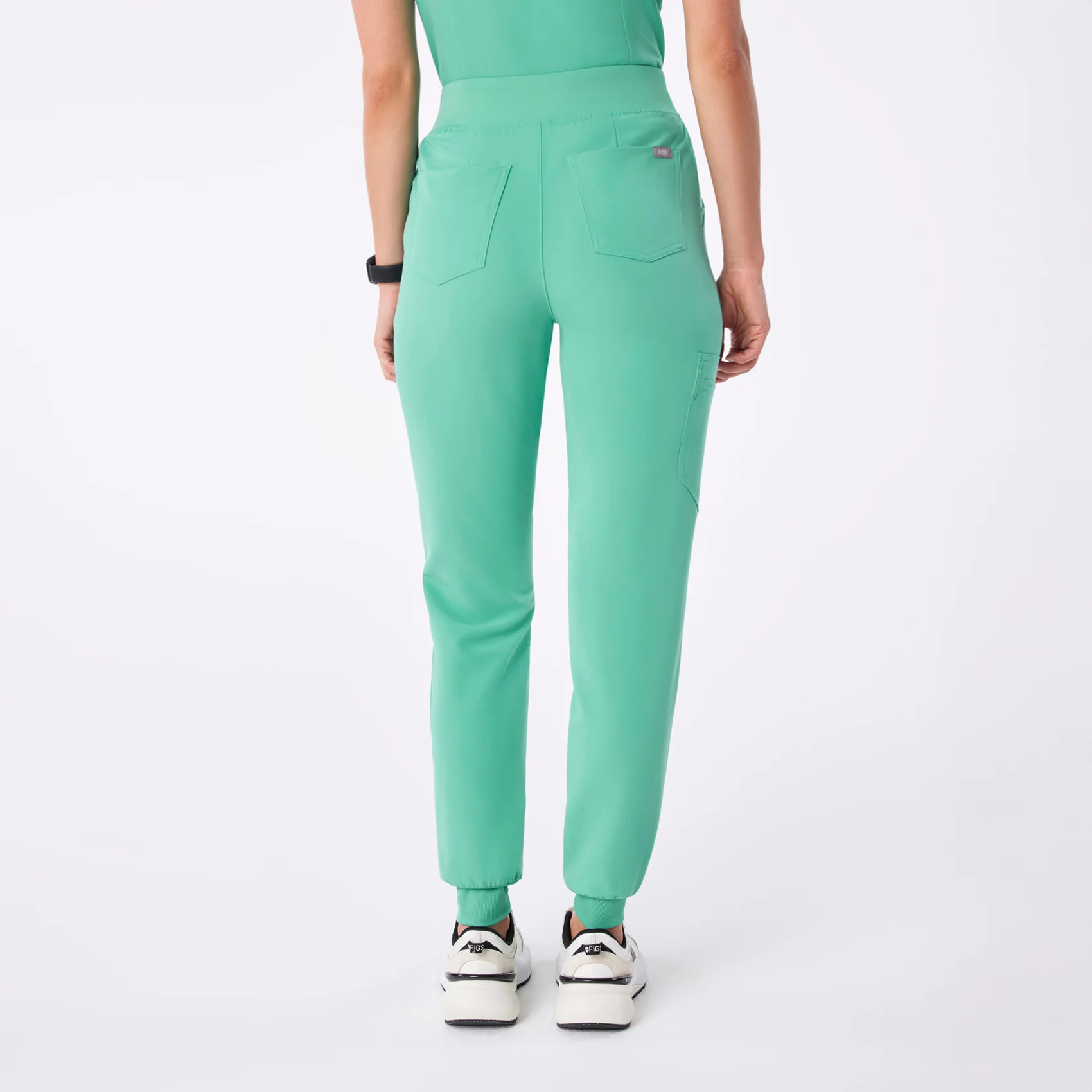 women's Surgical Green High Waisted Zamora - Jogger Scrub Pant™ - Image 4