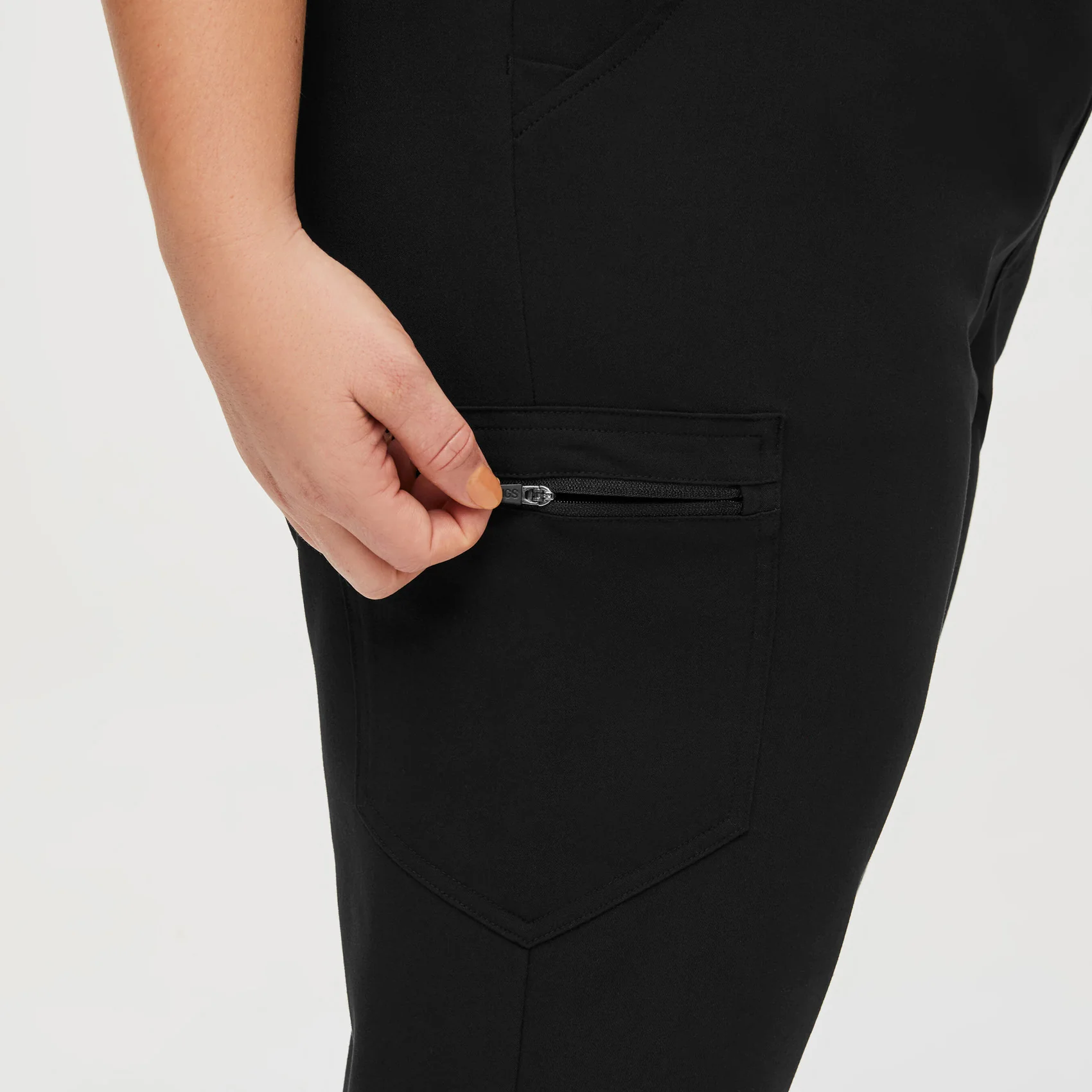 women's Black High Waisted Zamora™ - Jogger Scrub Pants (3XL - 6XL) - Image 4
