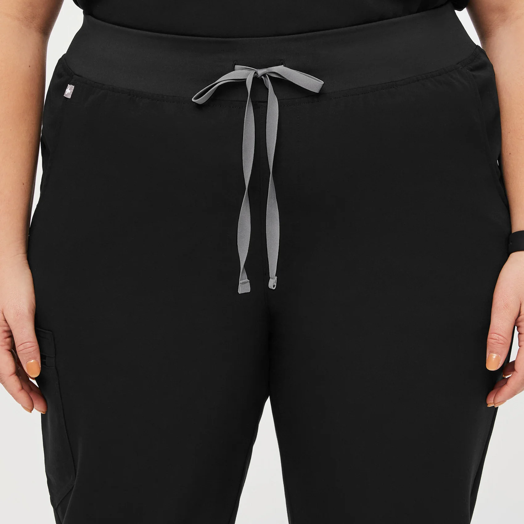 women's Black High Waisted Zamora™ - Jogger Scrub Pants (3XL - 6XL) - Image 5