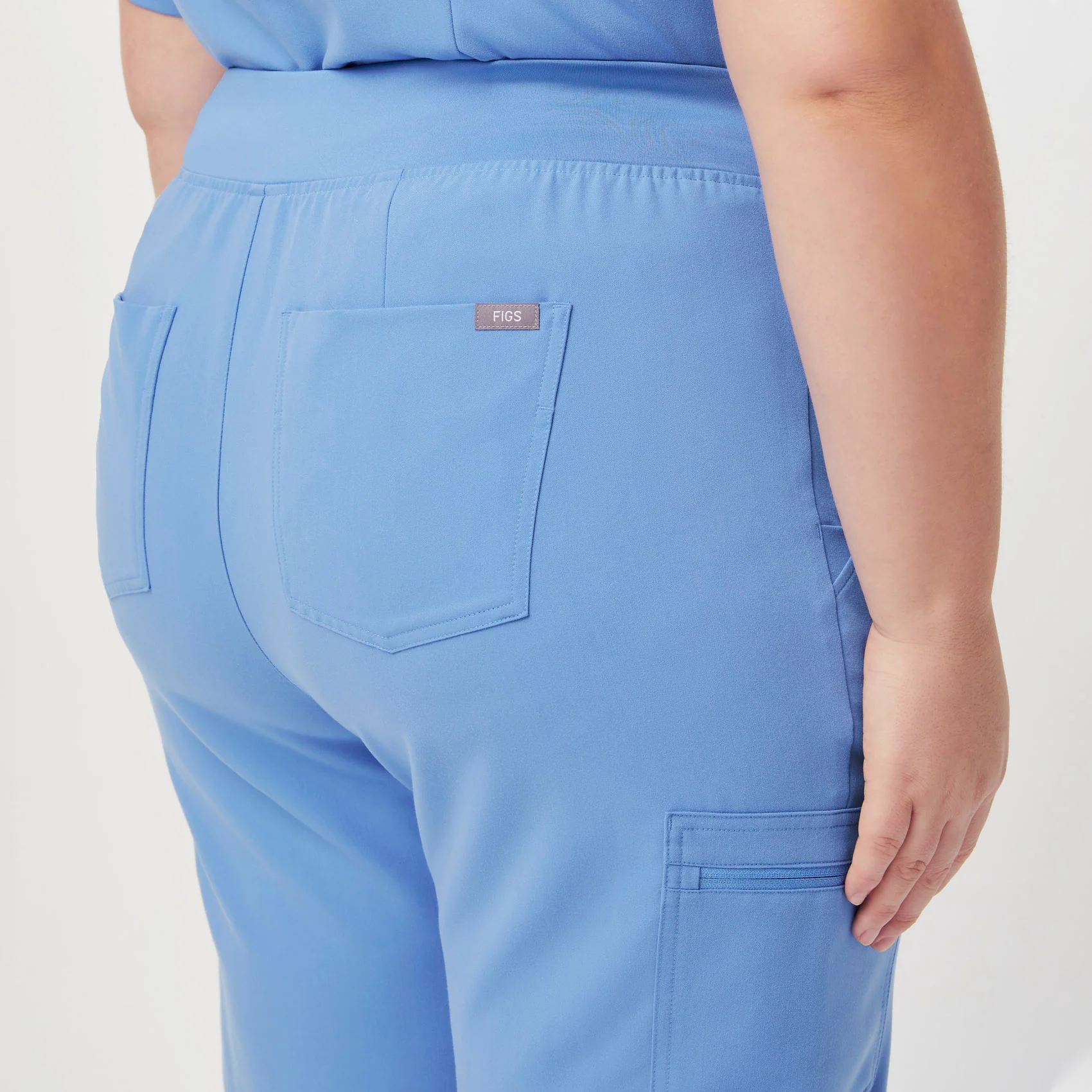 women's Ceil Blue High Waisted Zamora™ - Jogger Scrub Pants (3XL - 6XL) - Image 6