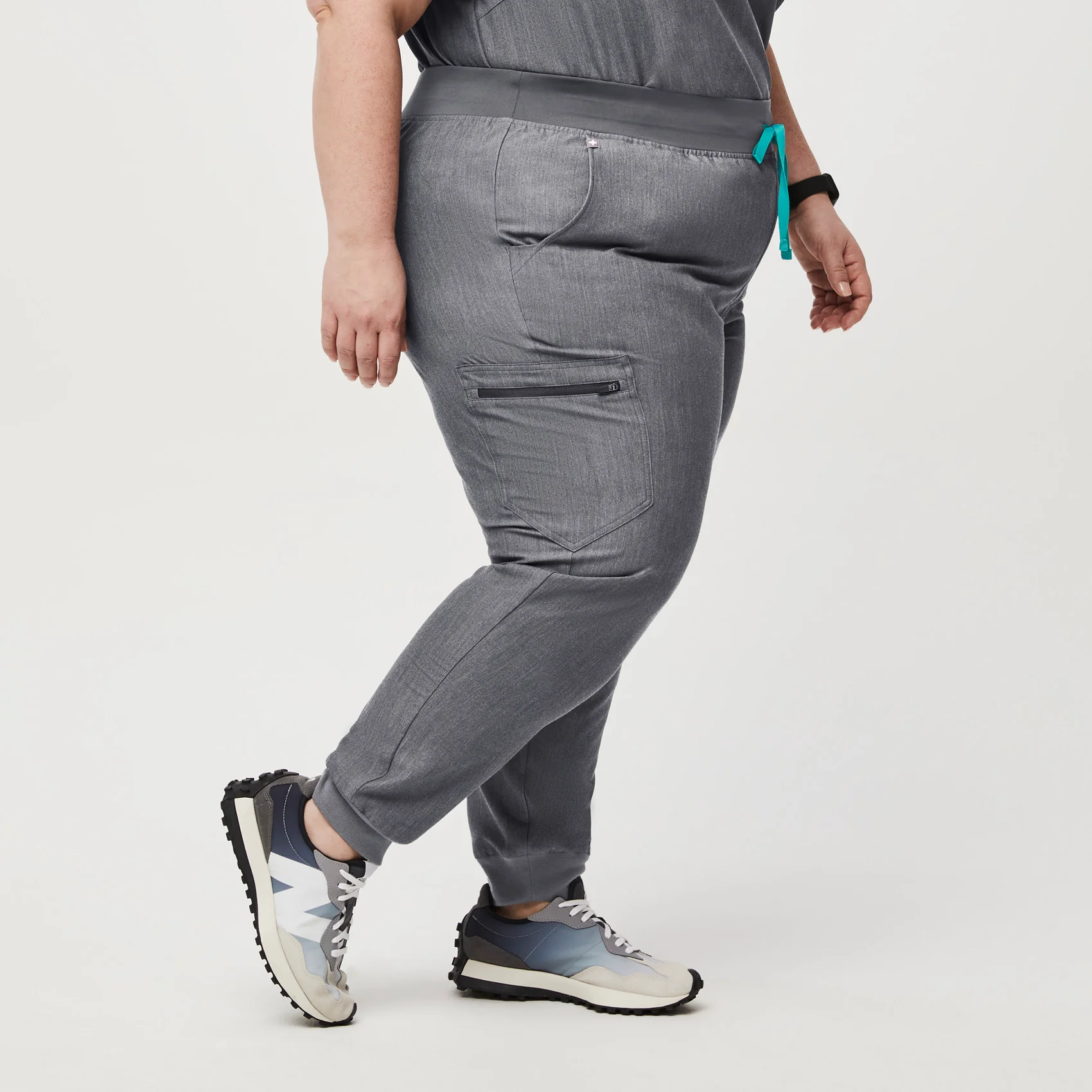women's Graphite High Waisted Zamora™ - Jogger Scrub Pants (3XL - 6XL) - Image 3