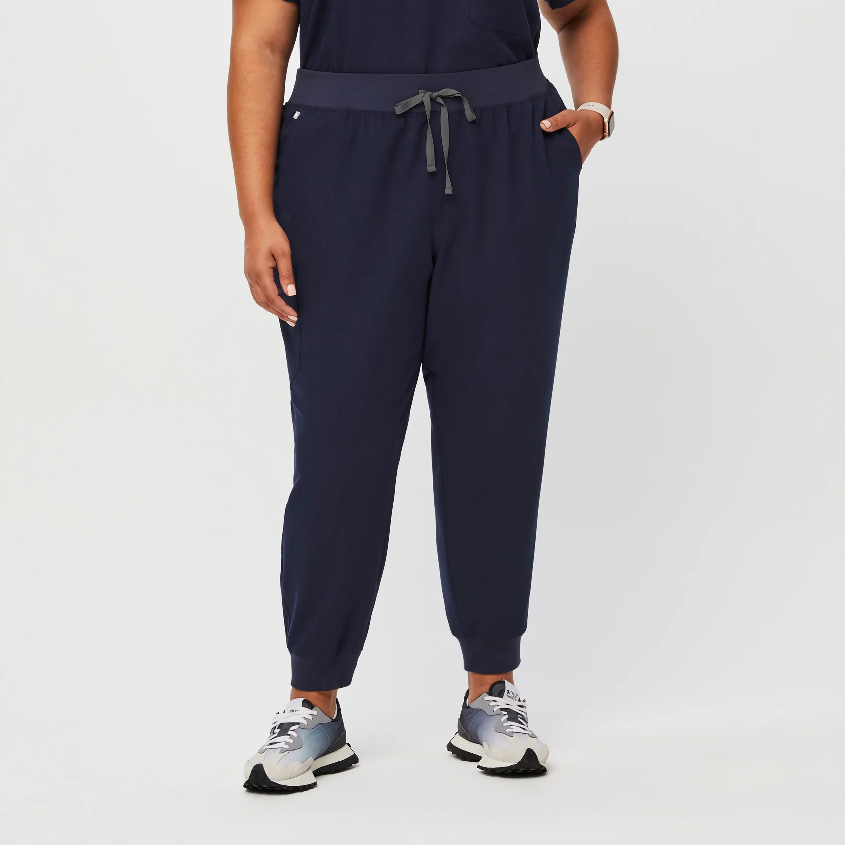 women's Navy High Waisted Zamora⢠- Jogger Scrub Pants (3XL - 6XL)