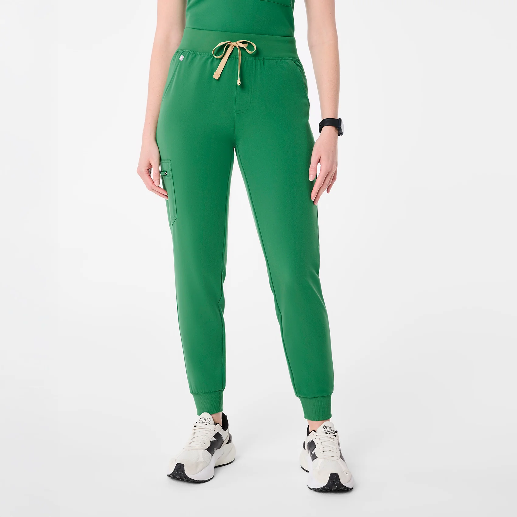 women's Indocyanine Green High Waisted Zamora - Petite Jogger Scrub Pant™