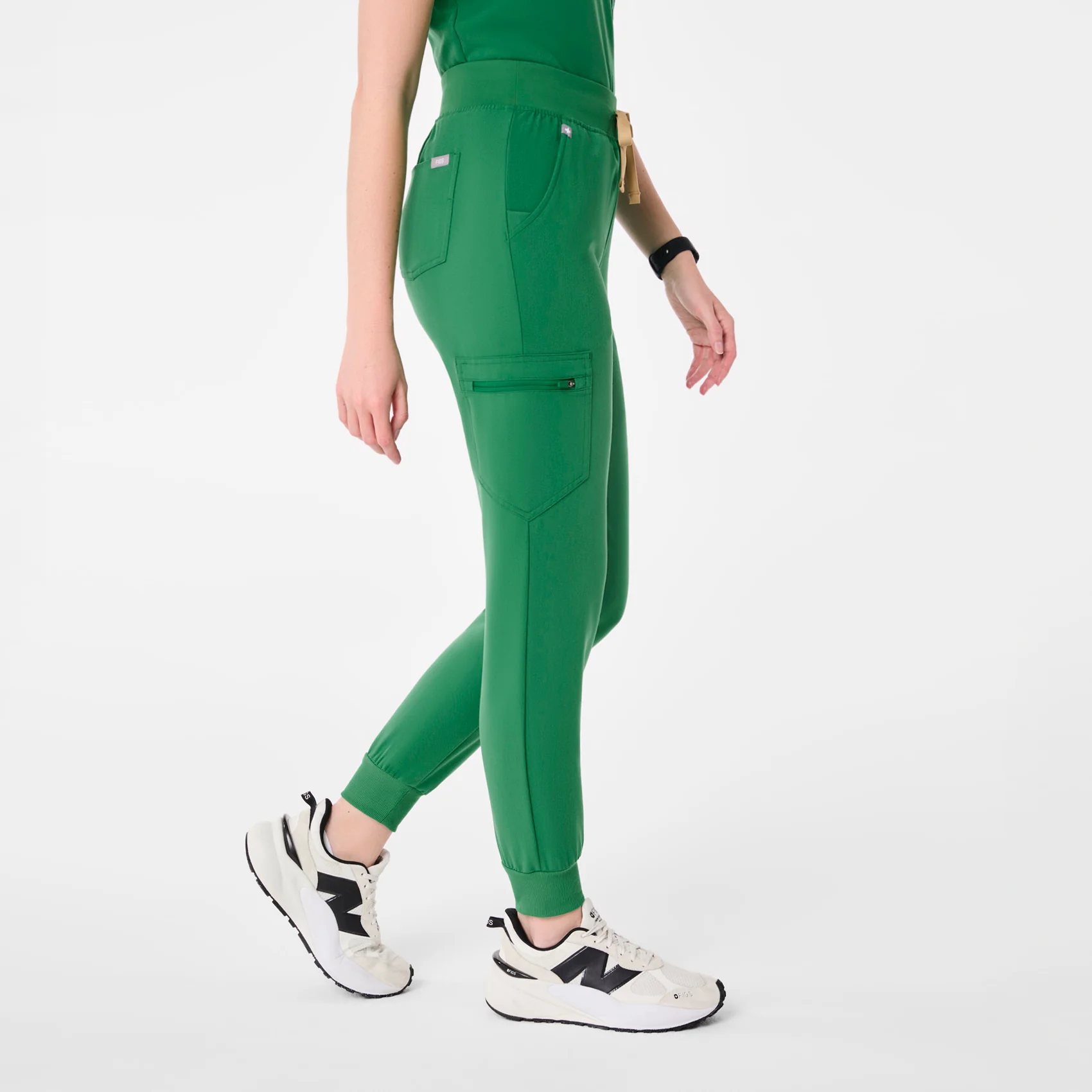 women's Indocyanine Green High Waisted Zamora - Petite Jogger Scrub Pant™ - Image 3