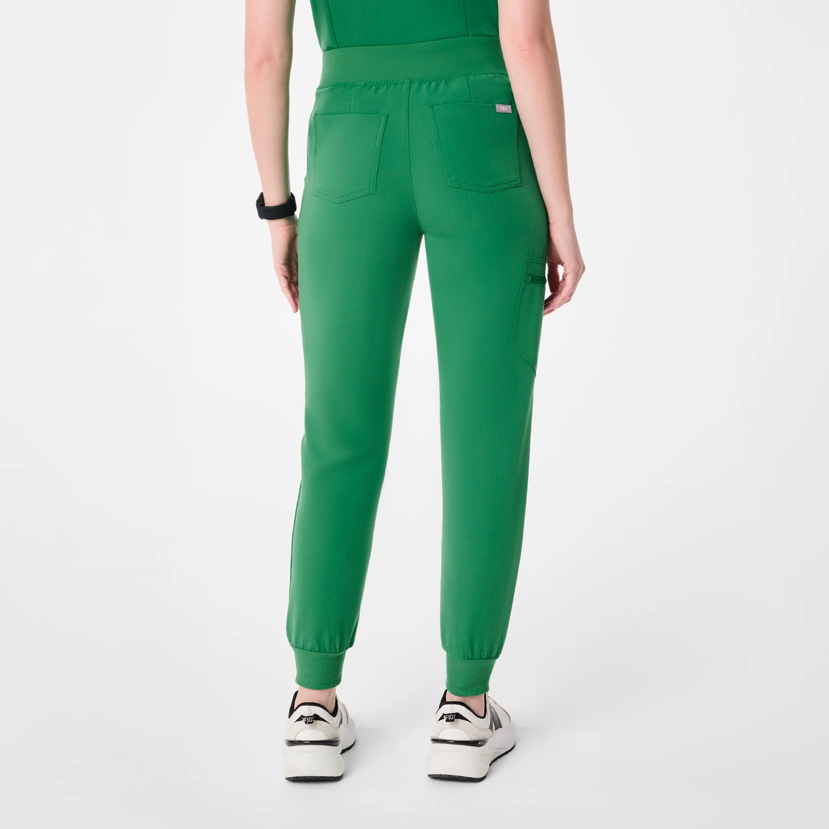 women's Indocyanine Green High Waisted Zamora - Petite Jogger Scrub Pant™ - Image 4