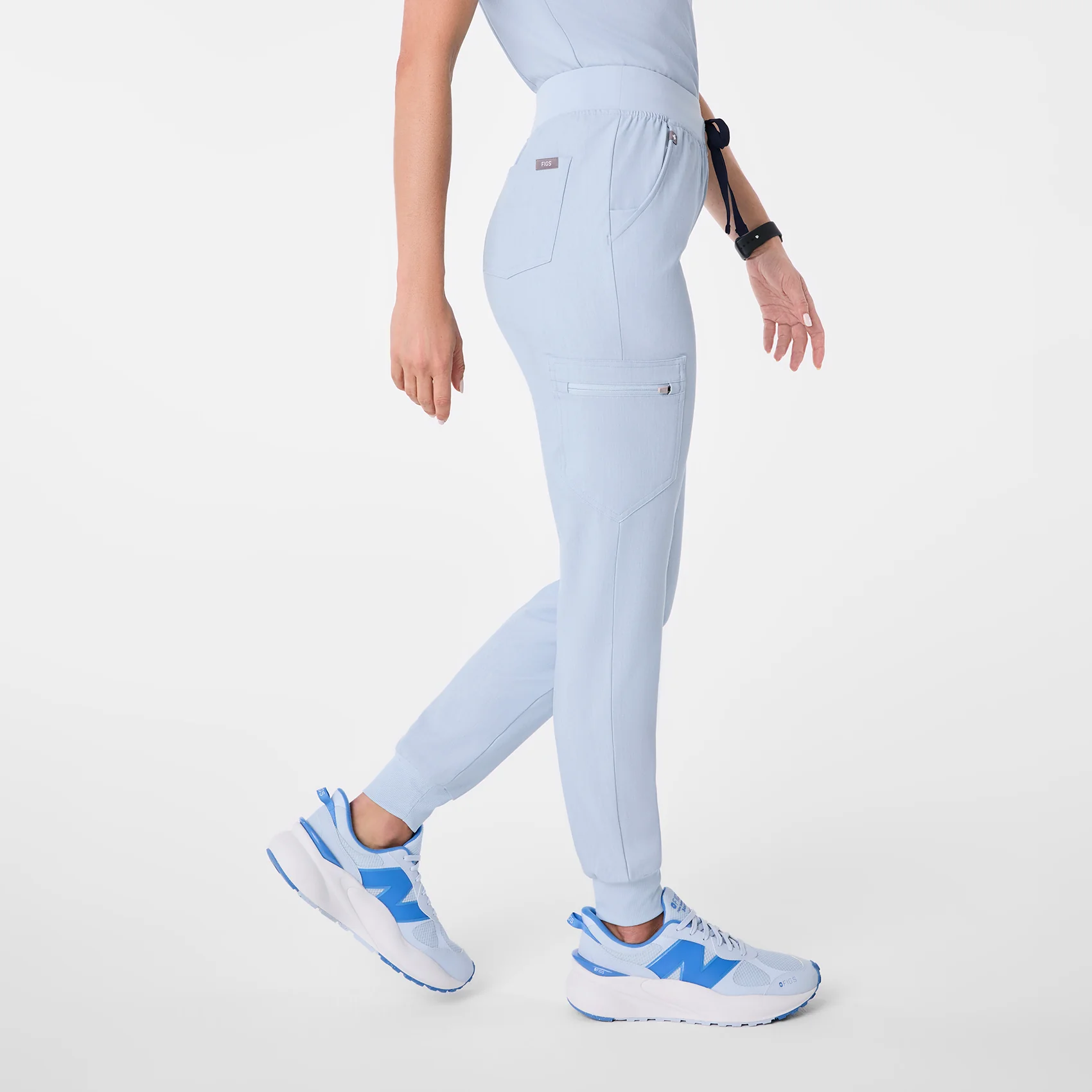 women's Chambray High Waisted Zamora - Tall Jogger Scrub Pant™ - Image 3