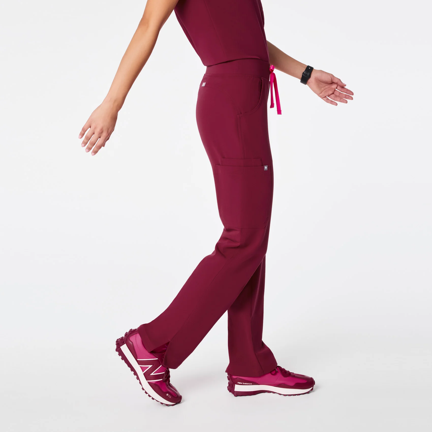 women's Deep Cranberry Kade - Cargo Scrub Pant™ - Image 3