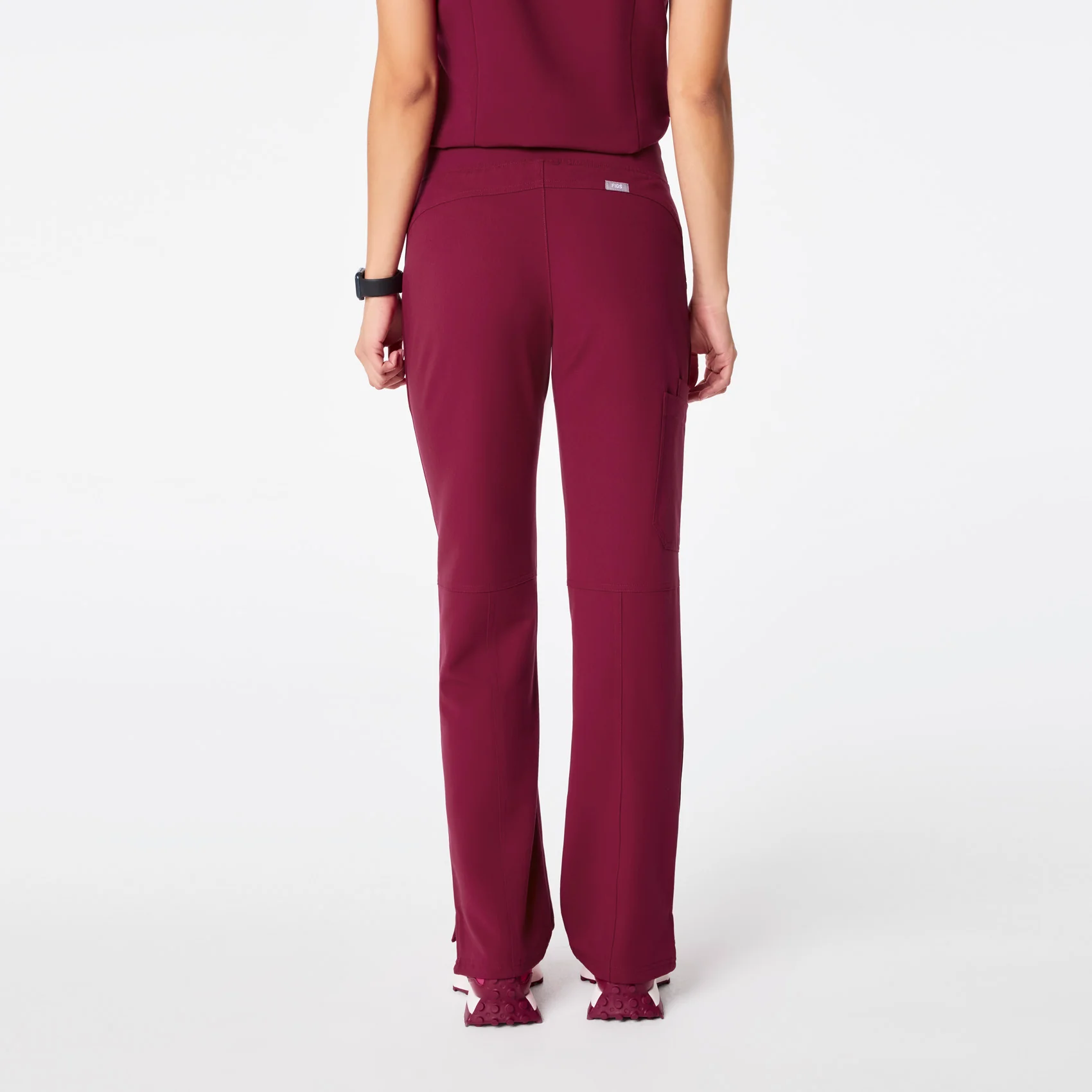 women's Deep Cranberry Kade - Cargo Scrub Pant™ - Image 4