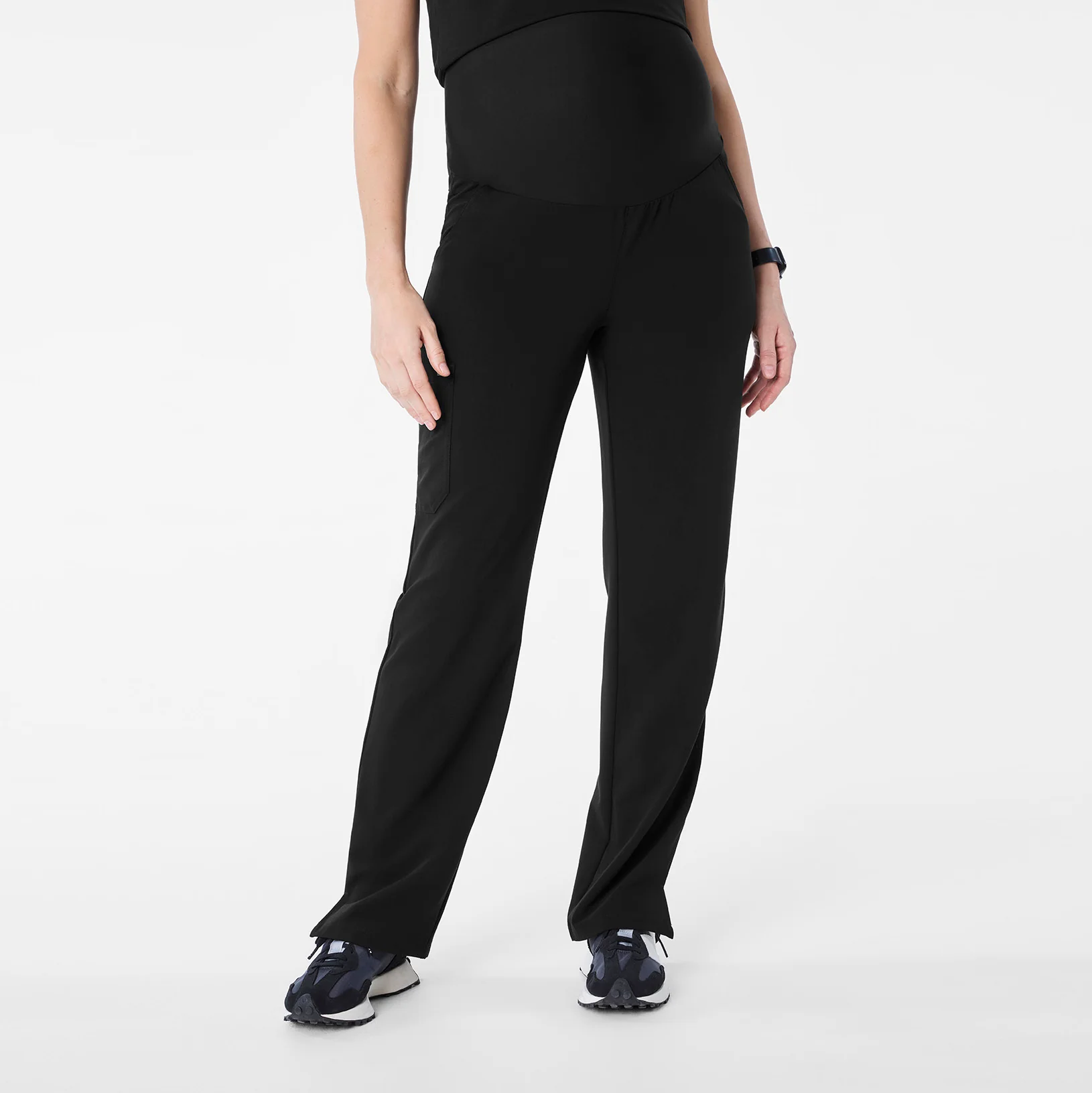 women's Black Kade - Tall Maternity Straight Leg Scrub Pant™