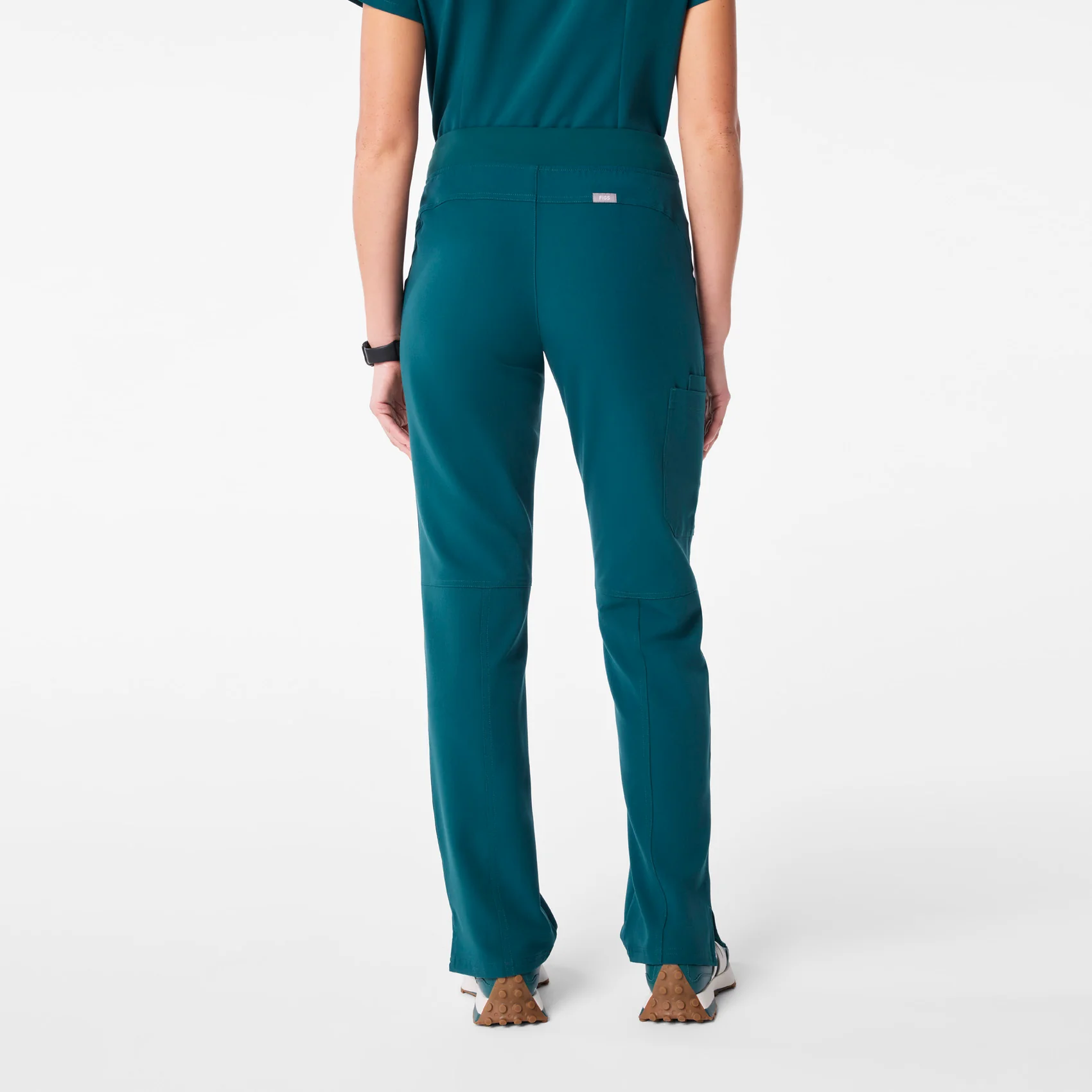 women's Caribbean Blue Kade - Petite Cargo Scrub Pant™ - Image 4