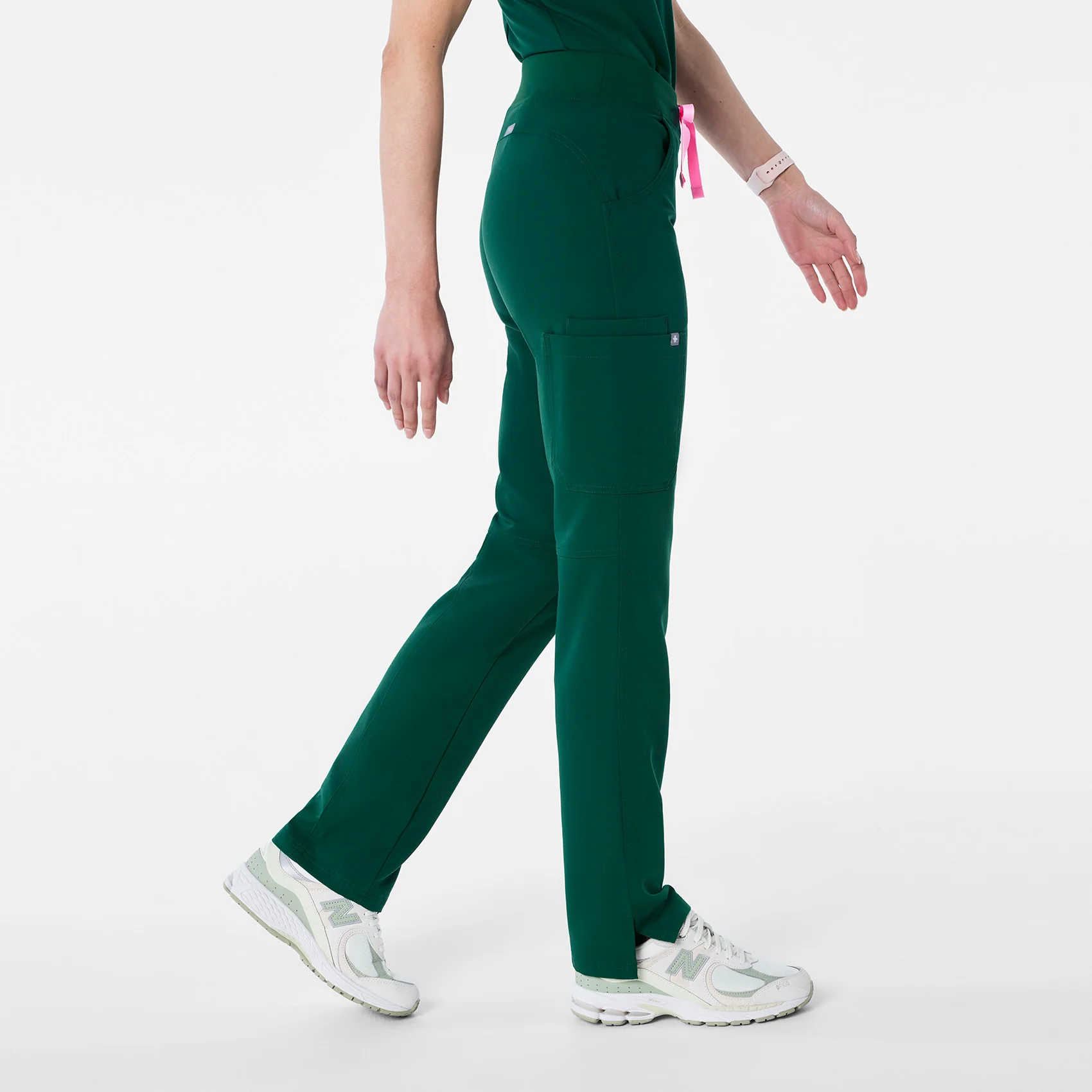 women's Forest Green Kade - Petite Cargo Scrub Pant™ - Image 3