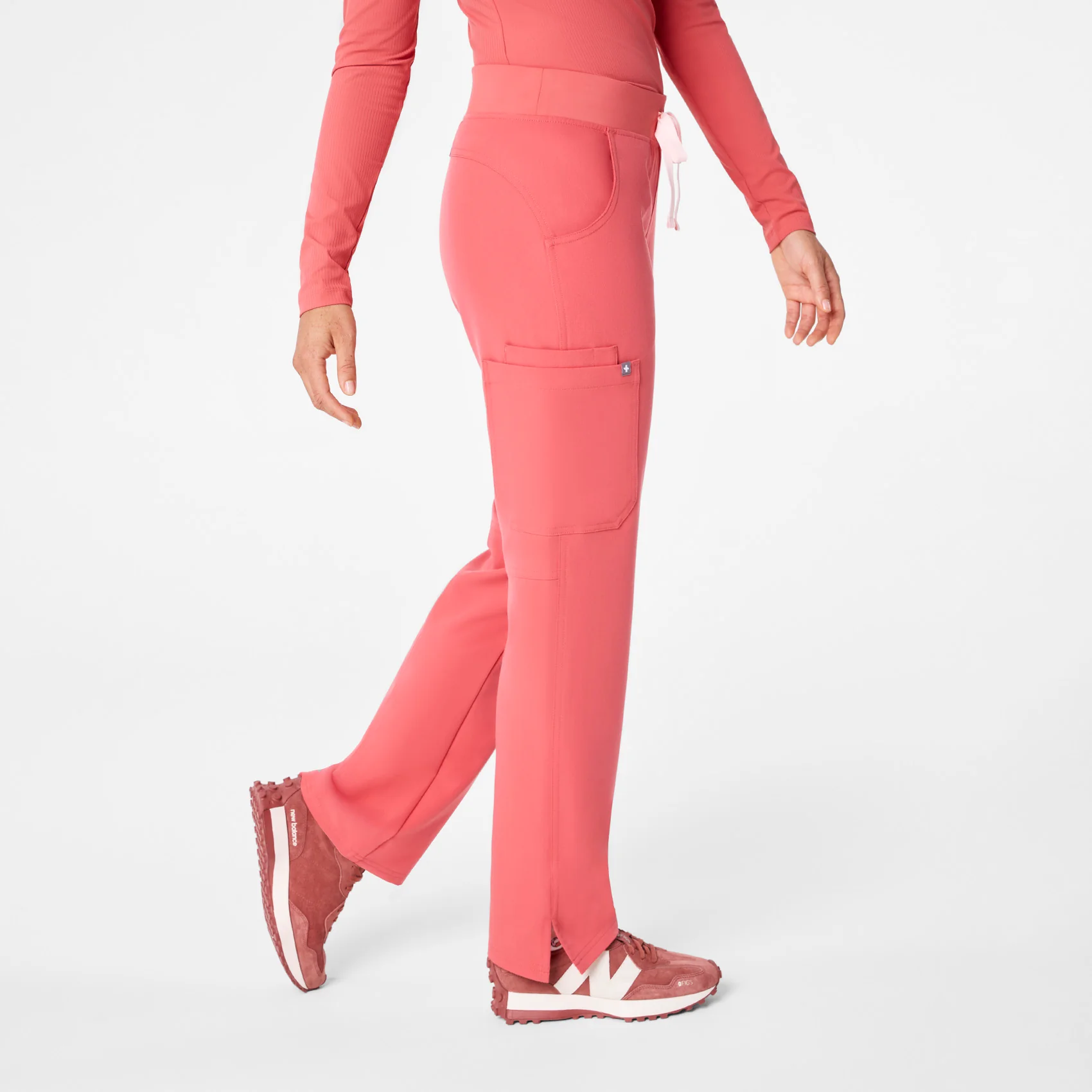 women's Pulmonary Pink Kade - Petite Cargo Scrub Pant⢠- Image 3