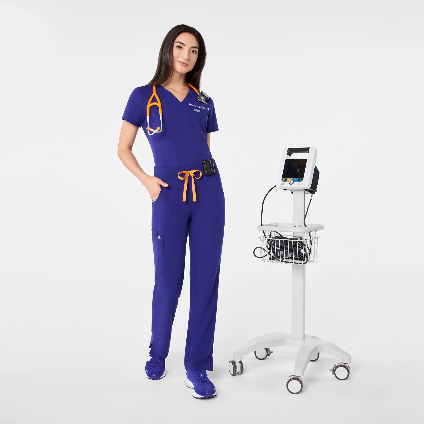 women's Deep Royal Blue Kade - Tall Cargo Scrub Pant™ - Image 5