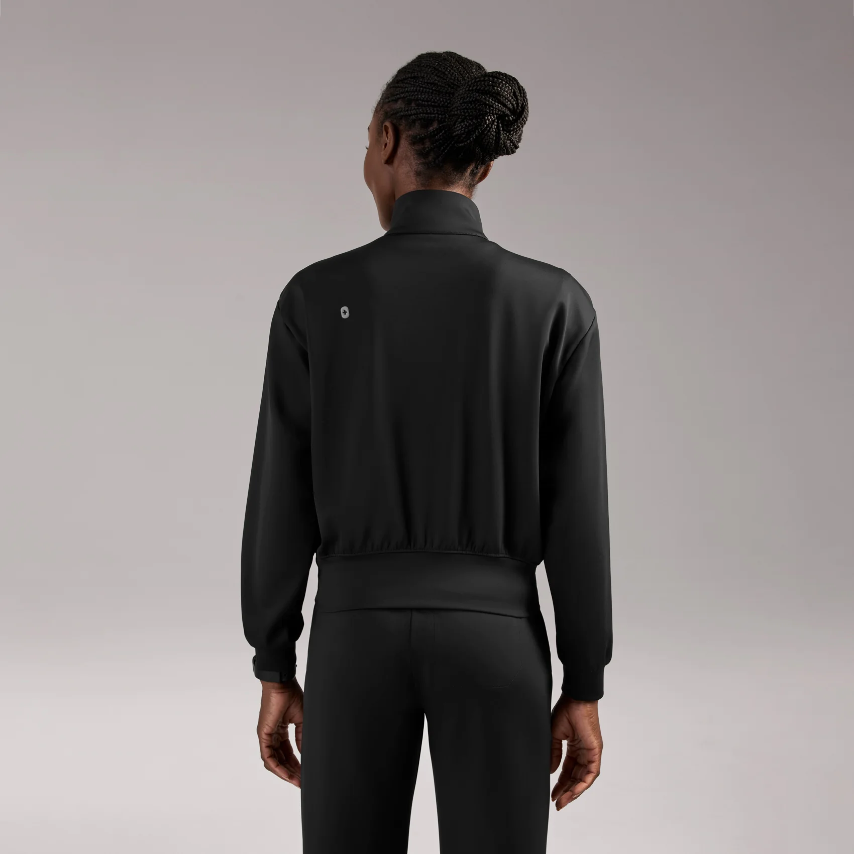 women's Black Labelle FORMx Bomber -  Scrub Jacket™ - Image 4