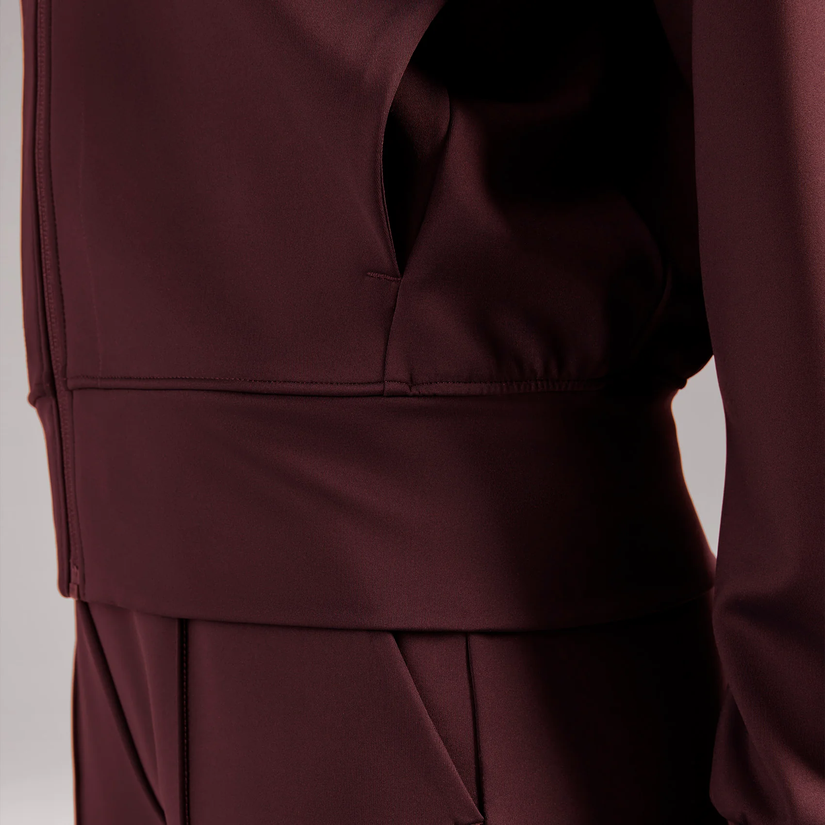 women's Burgundy Labelle FORMx Bomber - Scrub Jacket™ - Image 8