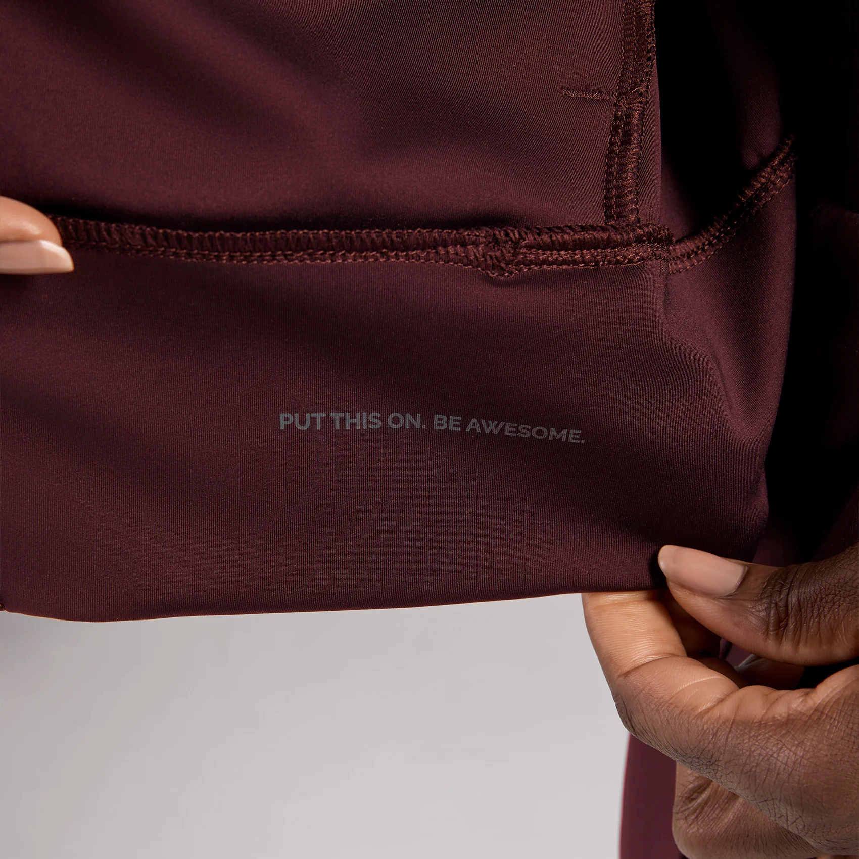 women's Burgundy Labelle FORMx Bomber - Scrub Jacket™ - Image 9
