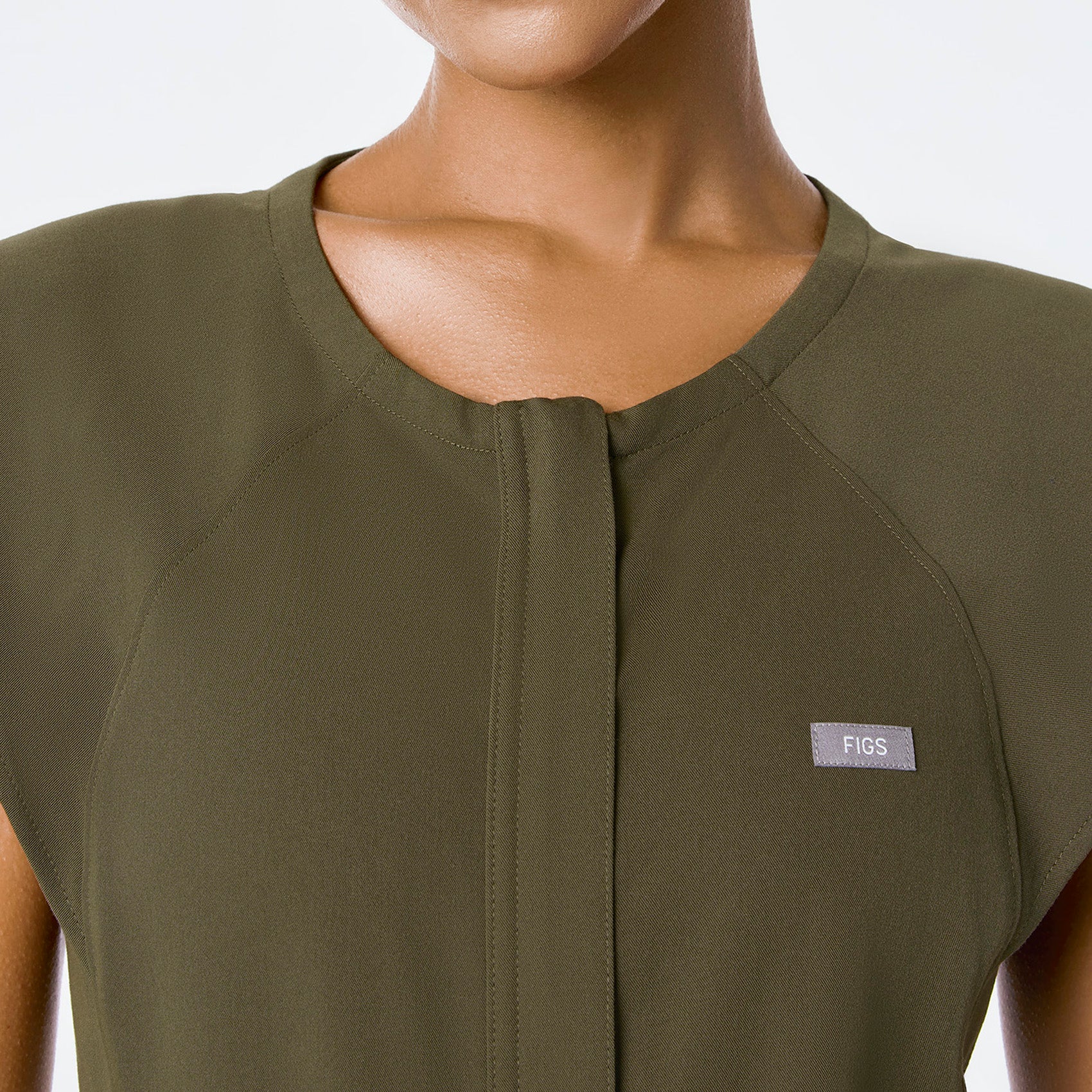 women's Spruce Layton Crewneck Wide Leg - Petite ScrubJumpsuit™ - Image 4