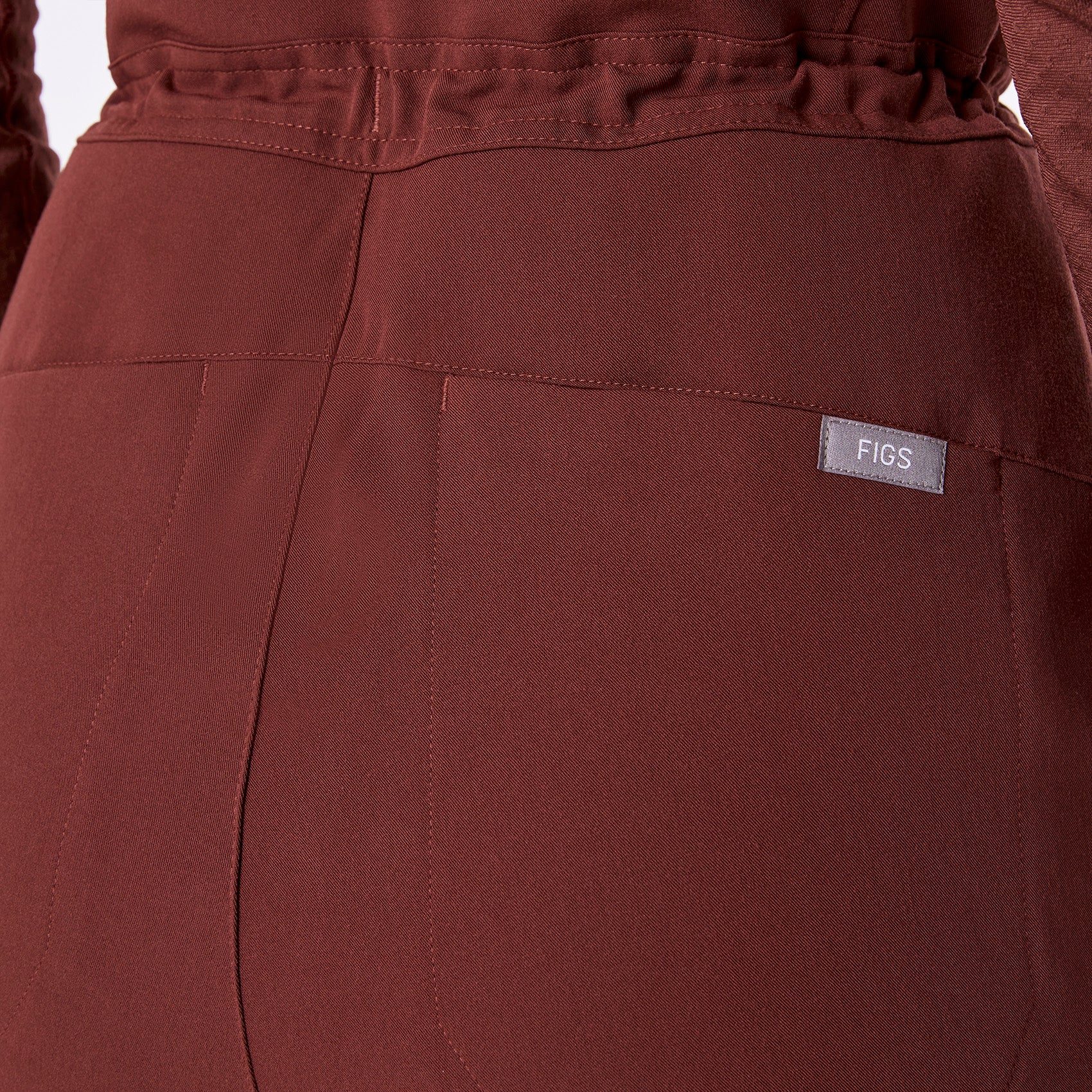 women's Walnut Layton Crewneck Wide Leg - Petite ScrubJumpsuit™ - Image 6
