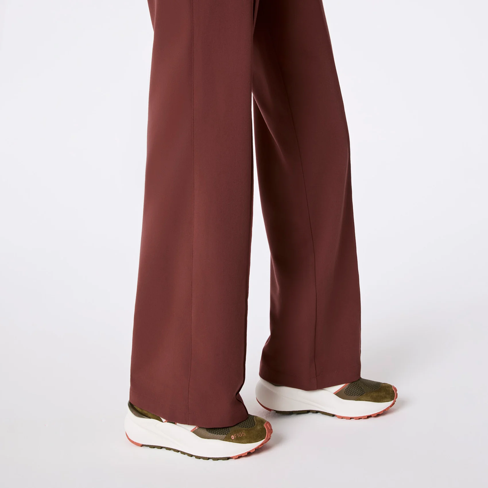 women's Walnut Layton Crewneck Wide Leg - Petite ScrubJumpsuit™ - Image 8