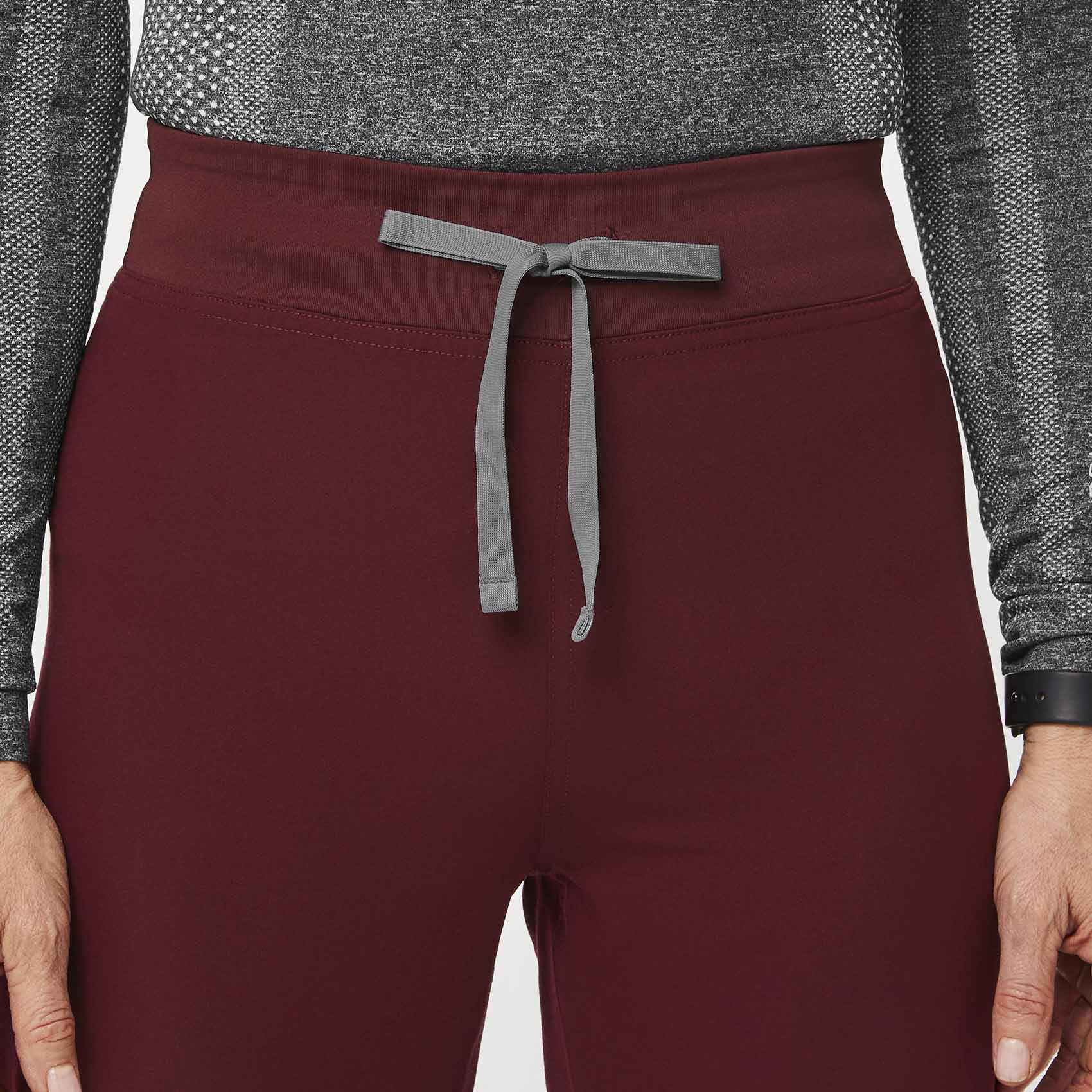 women's Burgundy Livingston™ High Waisted - Basic Scrub Pants - Image 5