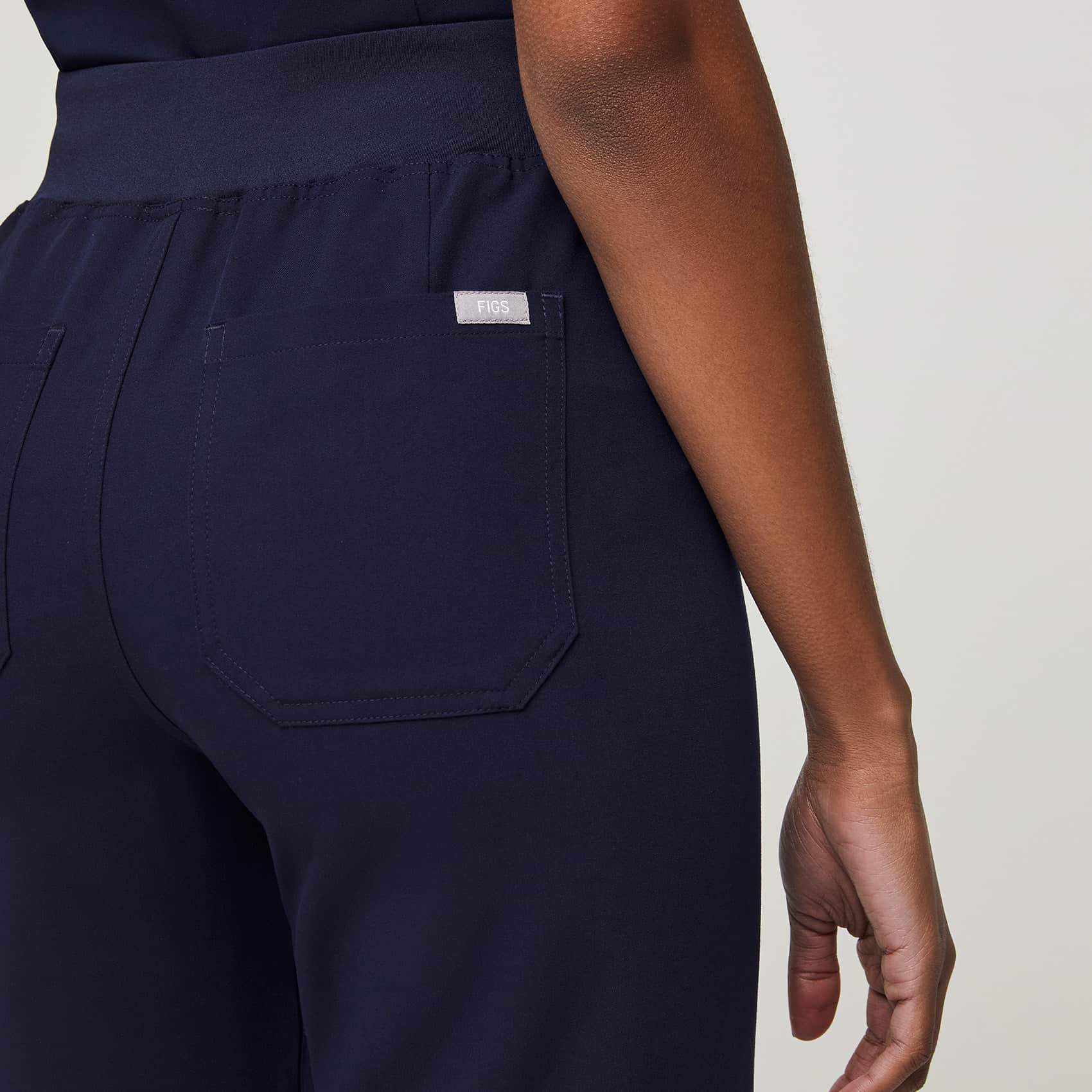 women's Navy Livingston⢠High Waisted - Petite Basic Scrub Pants - Image 6