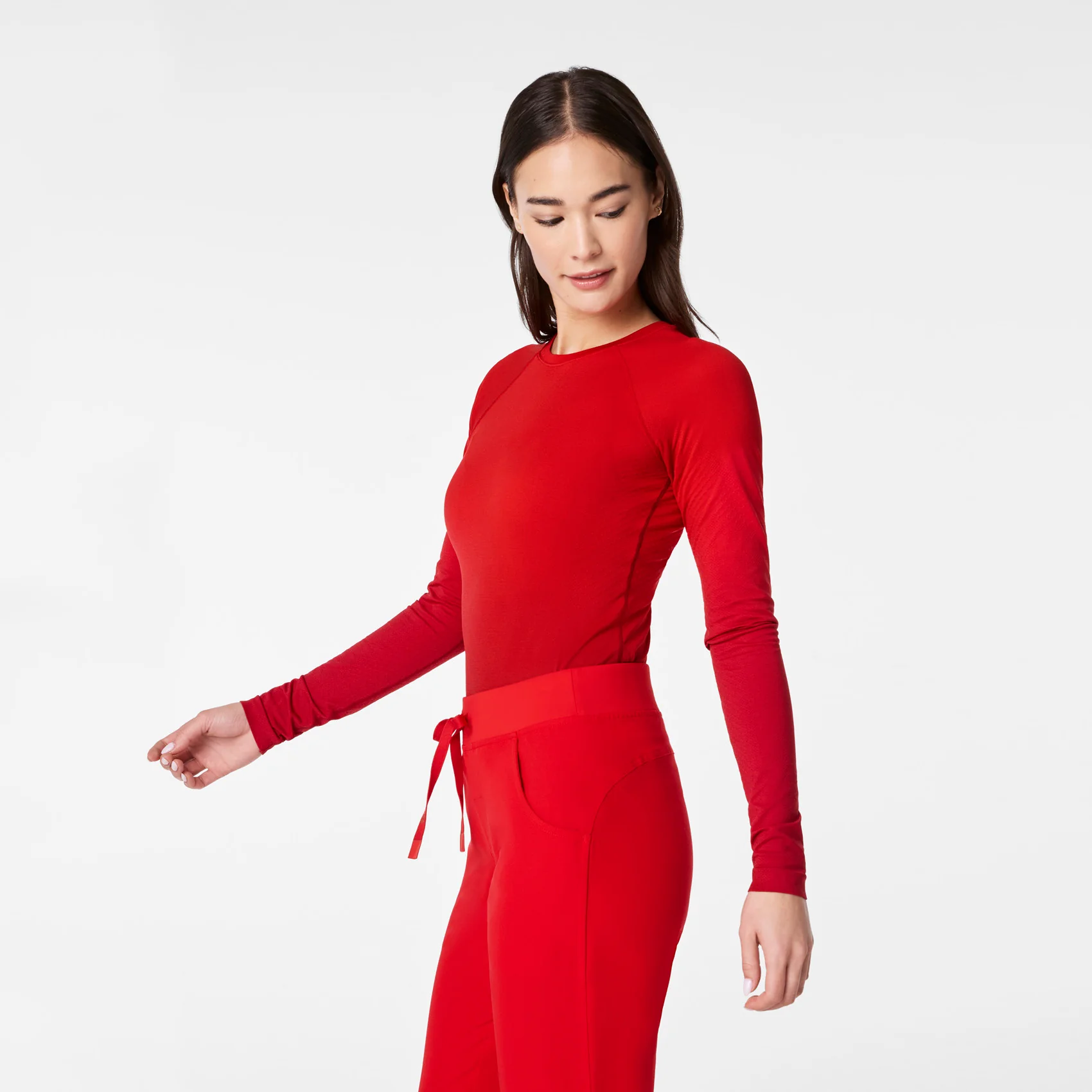 women's Lunar New Year Ombre Pop Red Salta Seamless - Longsleeve Underscrub - Image 3