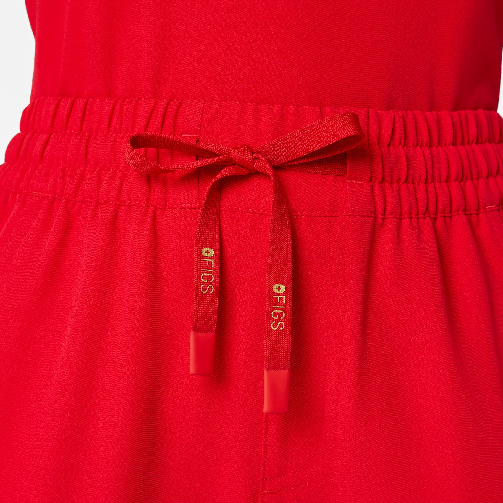 women's Lunar New Year Pop Red High Waisted Uman Relaxed - Petite Jogger Scrub Pant - Image 6