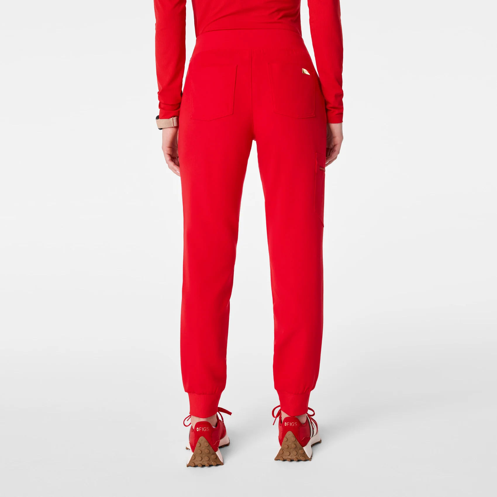 women's Lunar New Year Pop Red Zamora - Jogger Scrub Pant⢠- Image 5