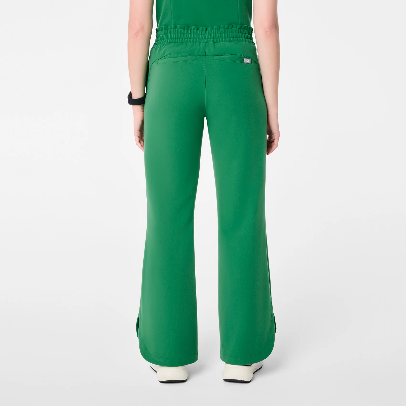 women's Indocyanine Green Marseille Wide Leg - Petite Scrub Pant - Image 4