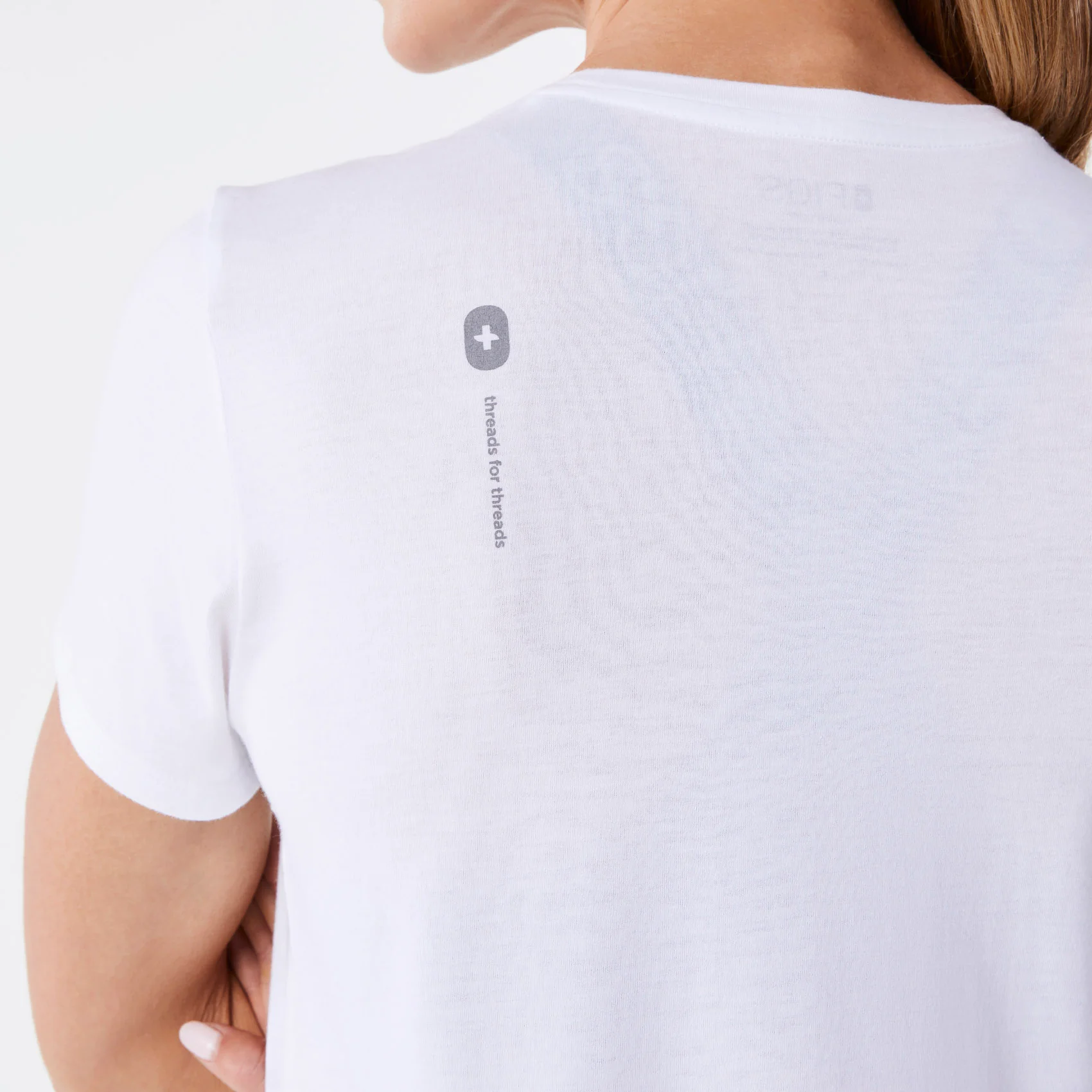 women's White Medical Assistant Supersoft - Shortsleeve Underscrub - Image 5