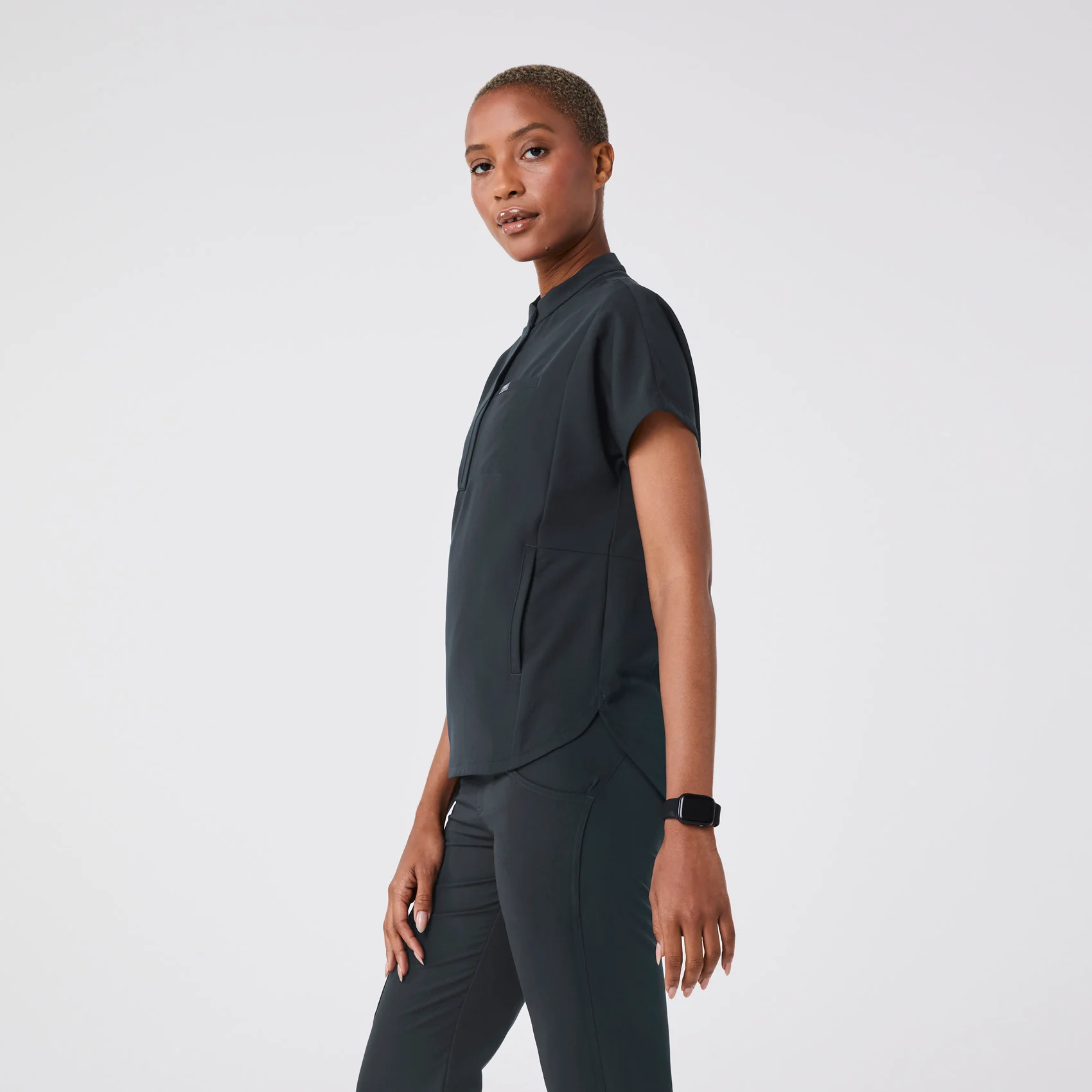 women's Dark Harbor Montex - Mock Neck Scrub Top - Image 3
