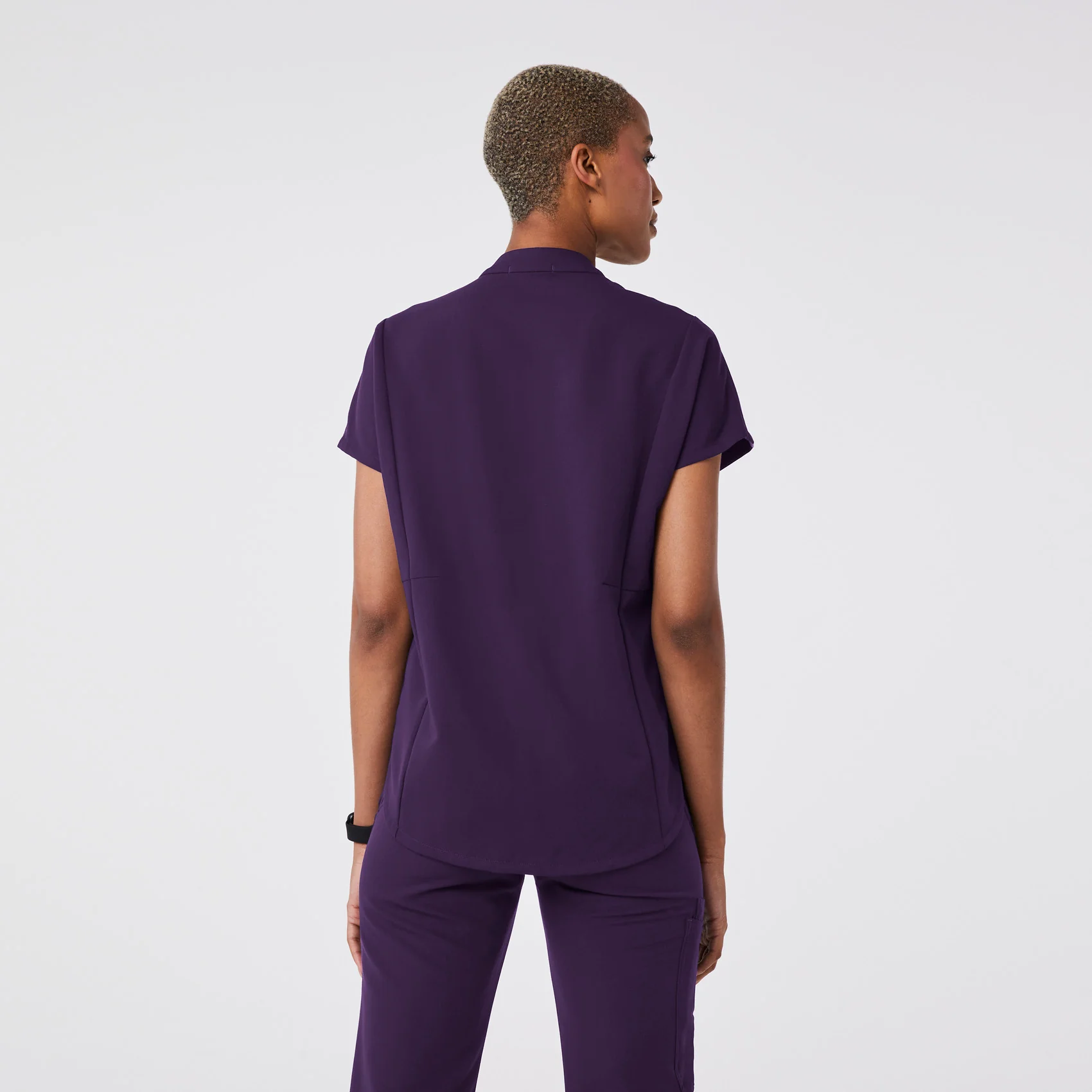 women's Purple Jam Montex - Mock Neck Scrub Top - Image 4