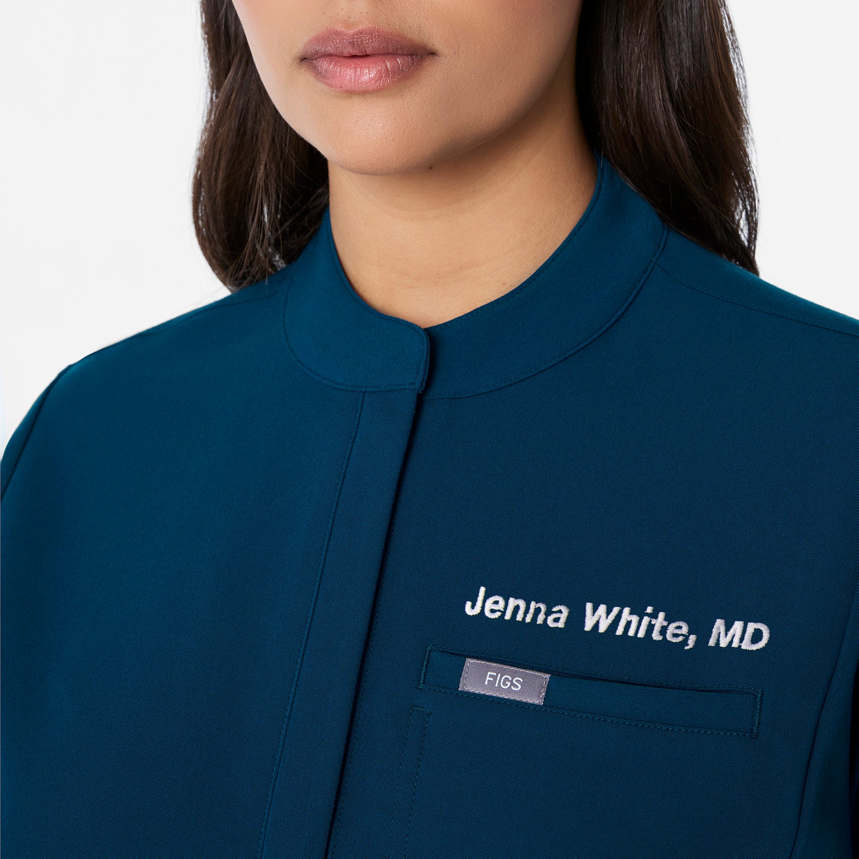 women's Deep Reef Montex - Mock Neck Scrub Top - Image 5