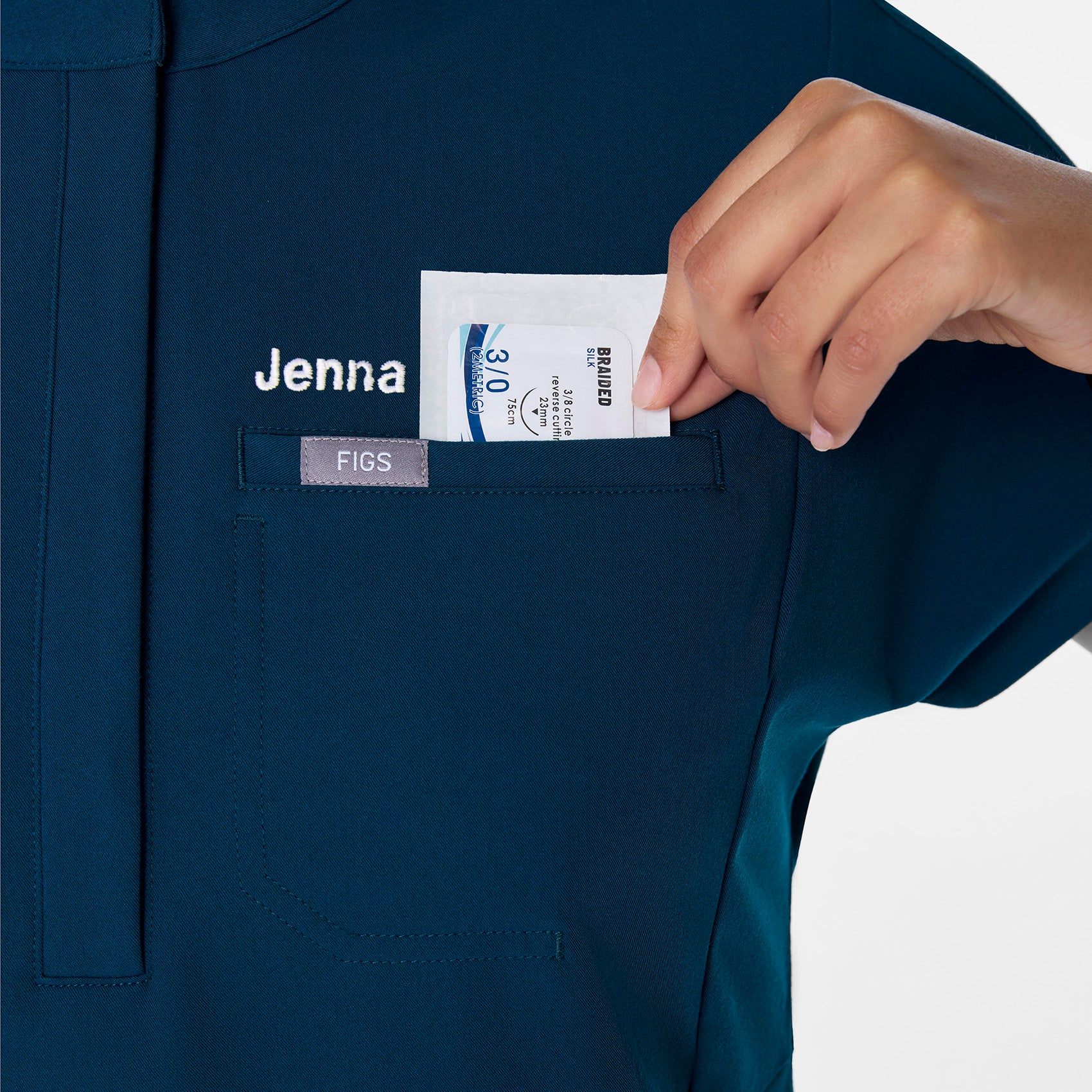 women's Deep Reef Montex - Mock Neck Scrub Top - Image 6