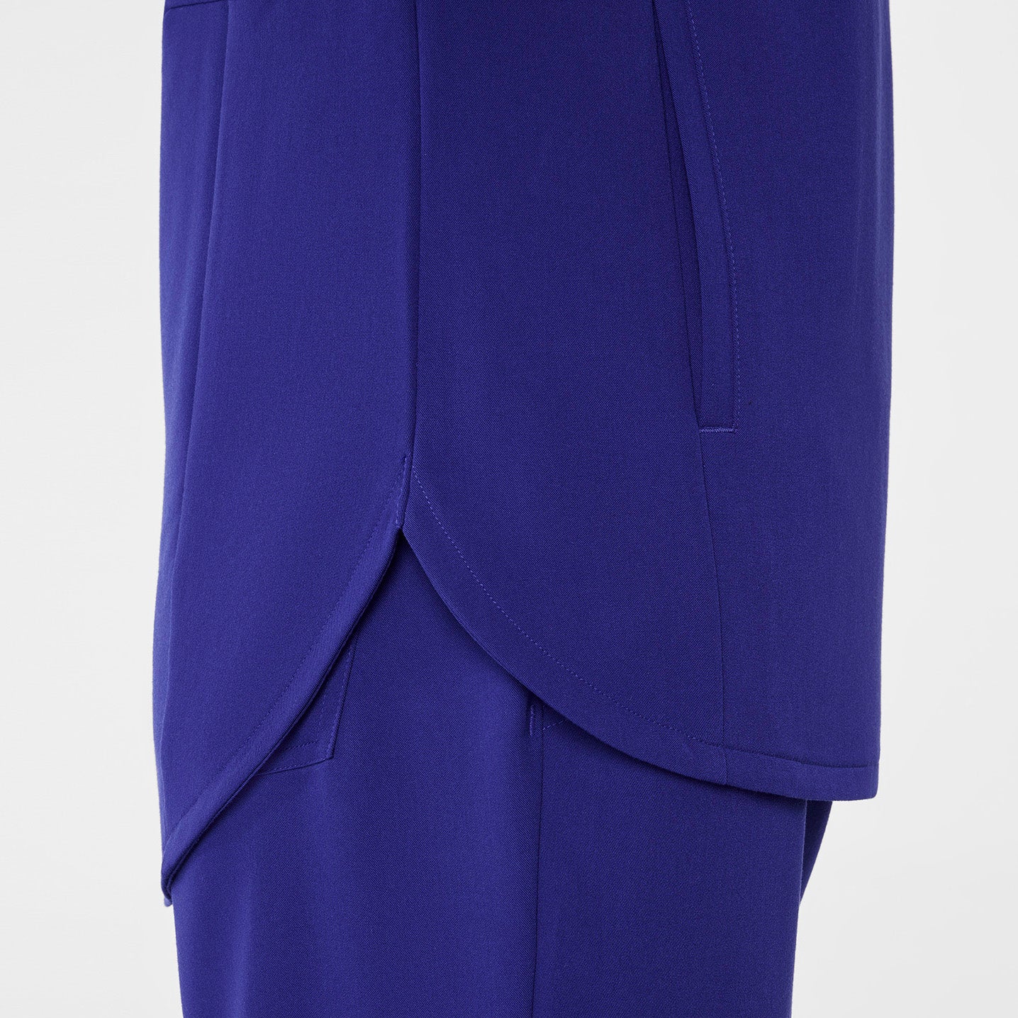 women's Deep Royal Blue Montex - Mock Neck Scrub Top - Image 9
