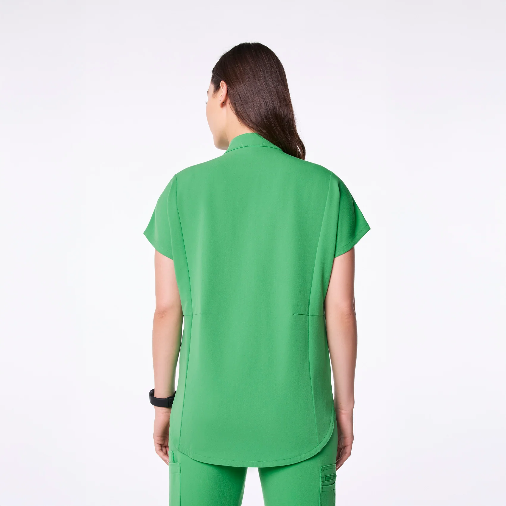 women's Emerald Montex - Mock Neck Scrub Top - Image 4