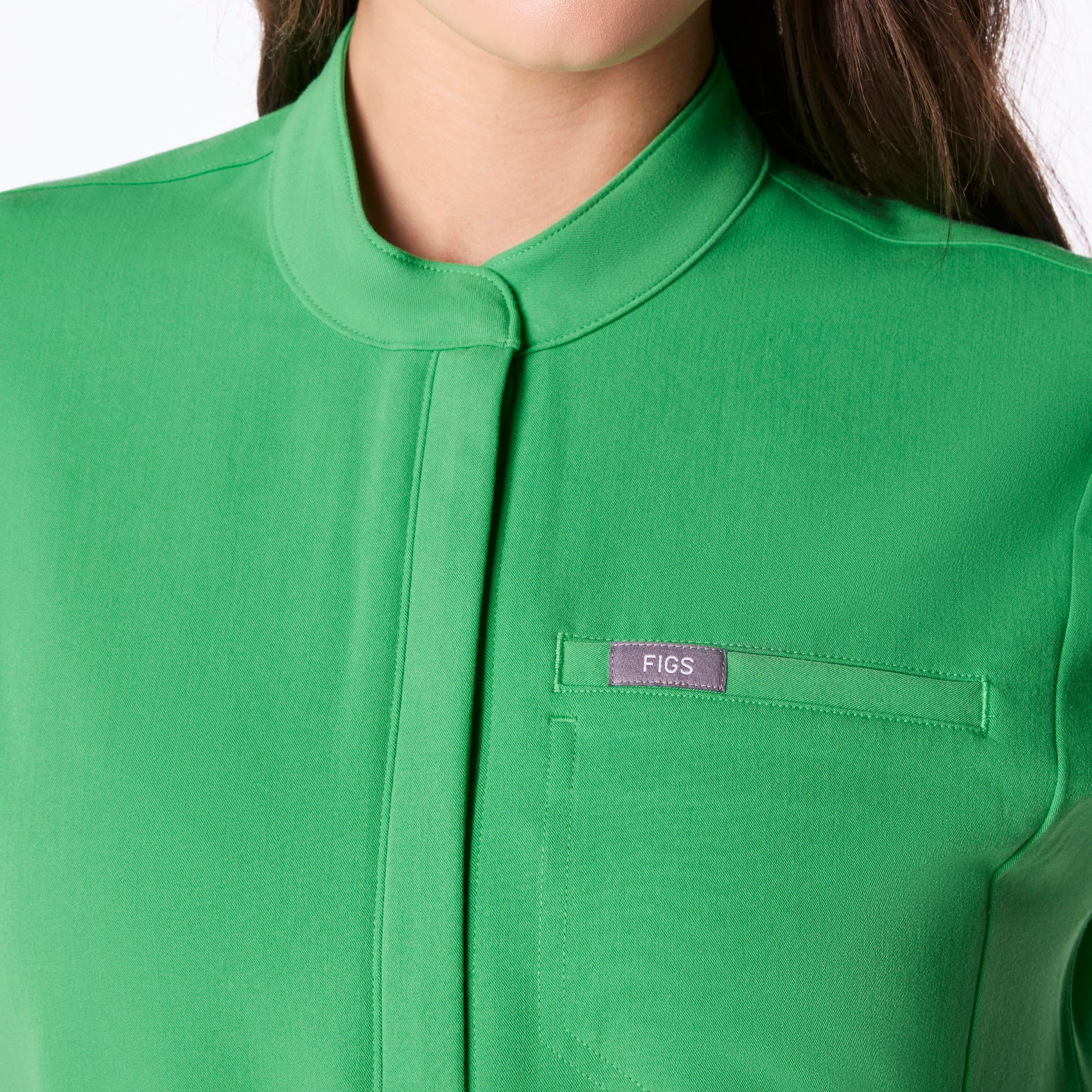 women's Emerald Montex - Mock Neck Scrub Top - Image 5