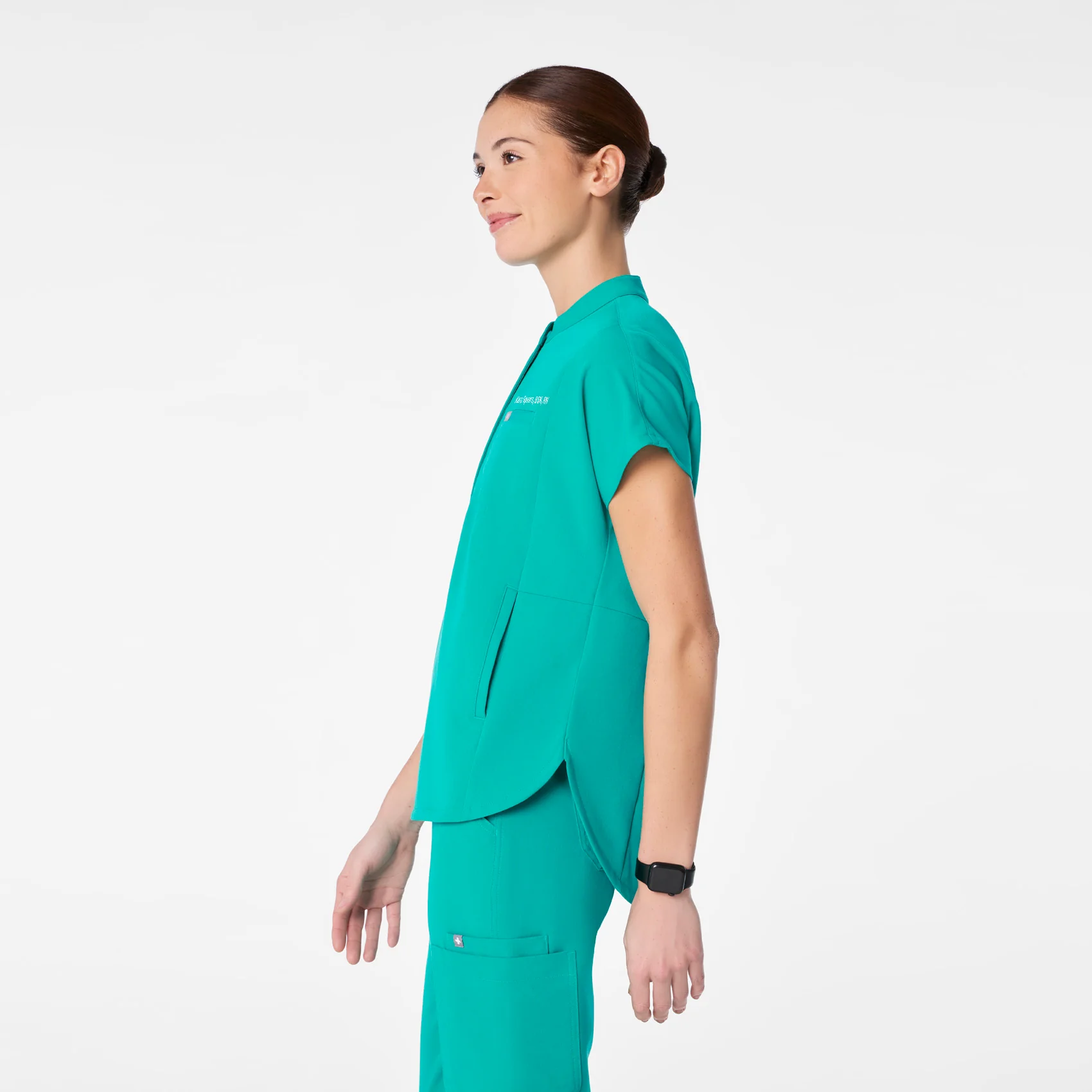 women's Lagoon Montex - Mock Neck Scrub Top - Image 3