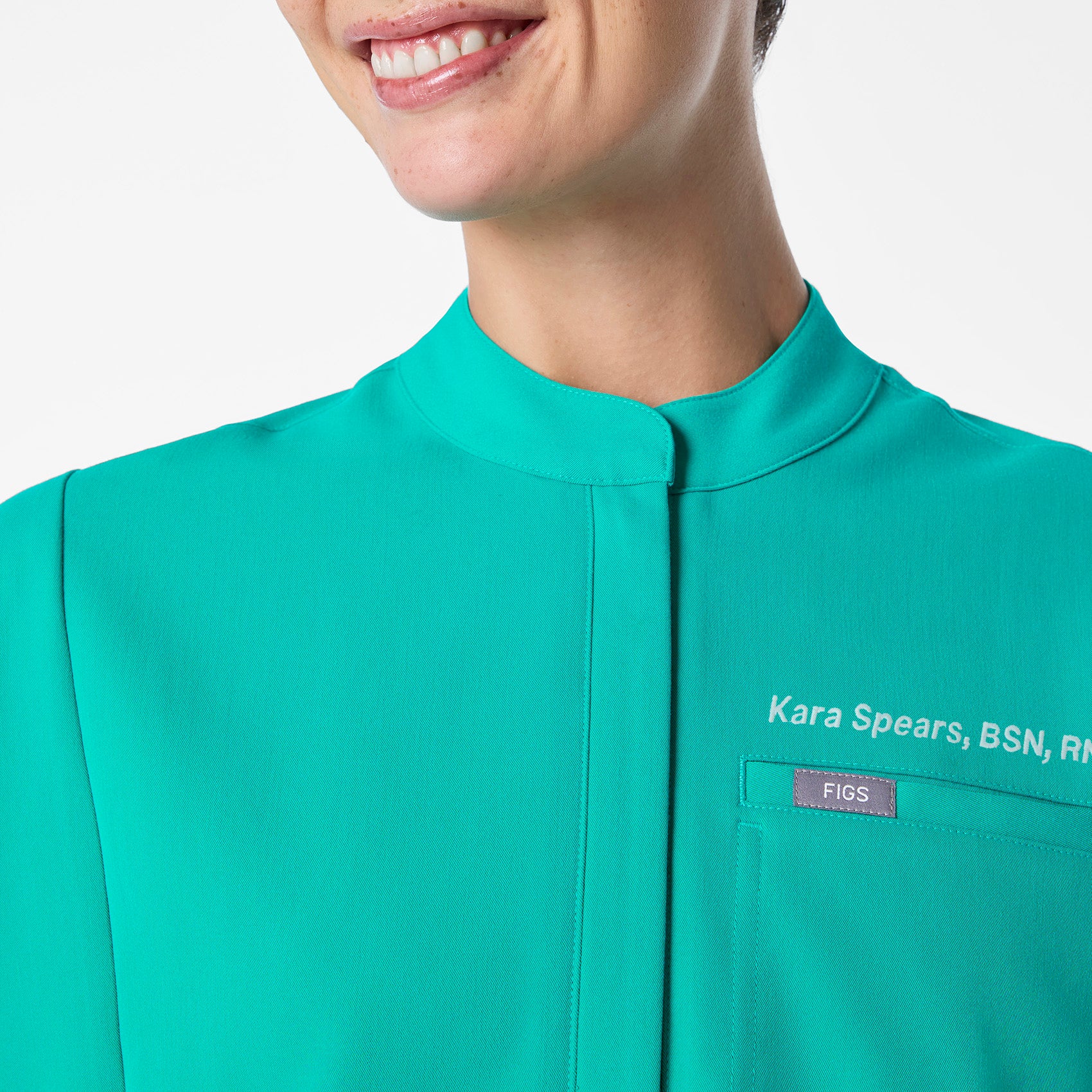 women's Lagoon Montex - Mock Neck Scrub Top - Image 5